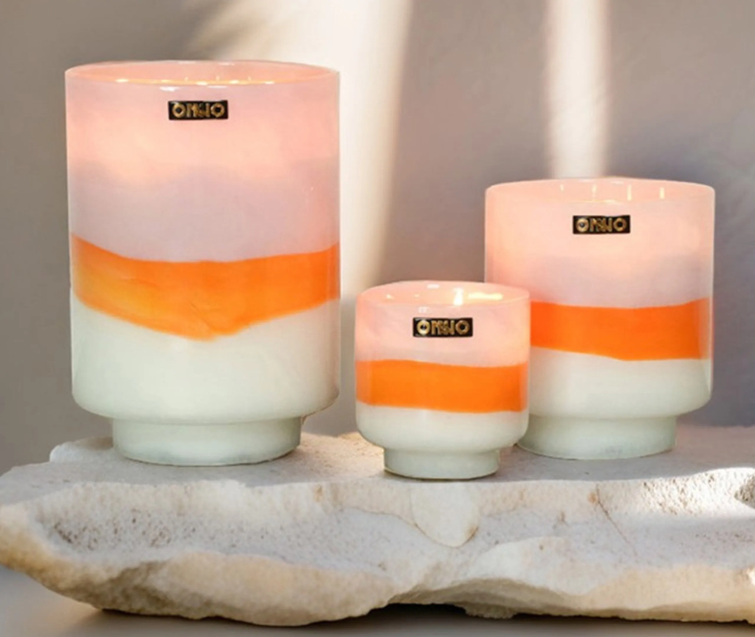 Small Scented Candle Gold Fragrance - Multicolor