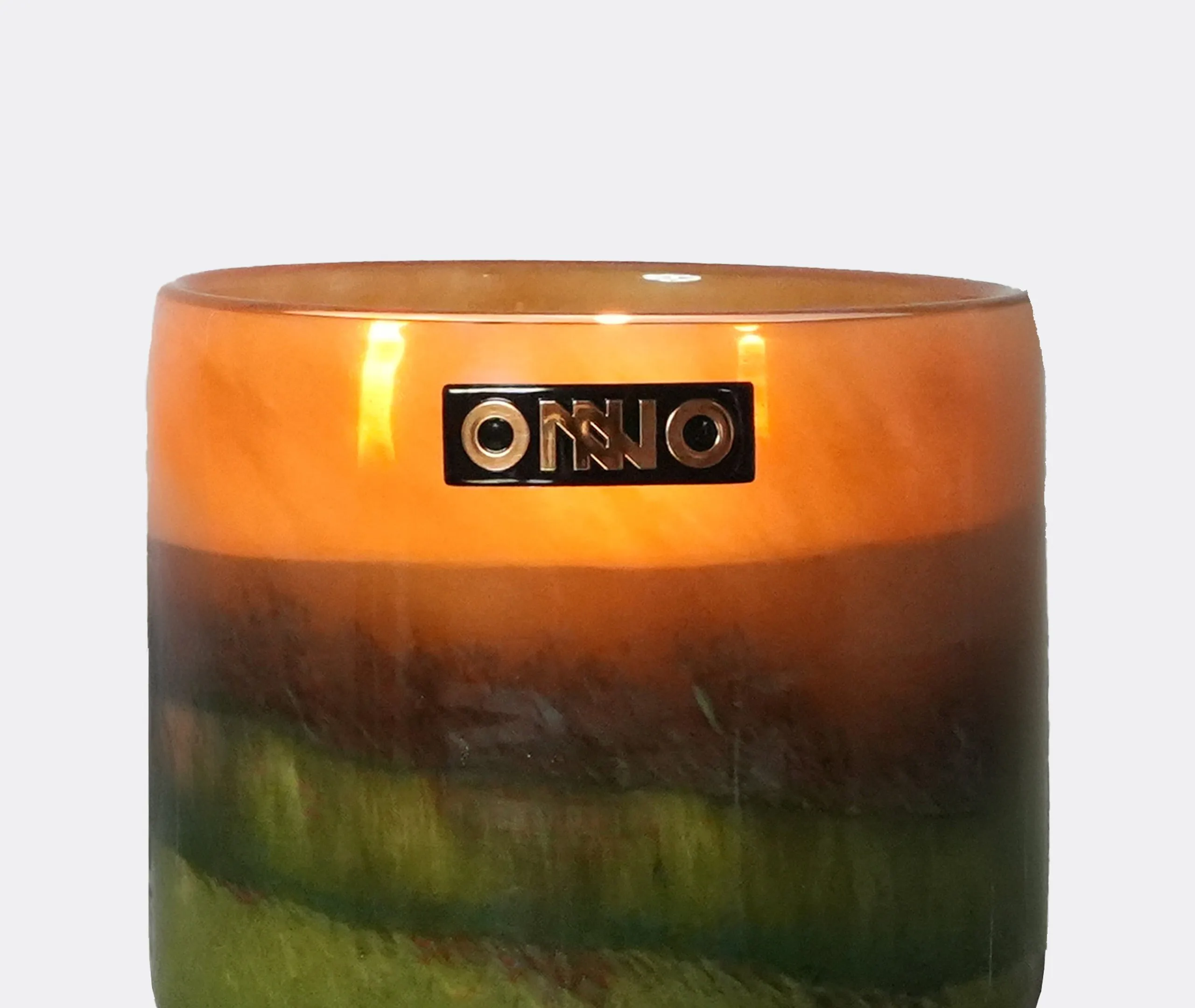 Small Scented Candle Sunset Scent - Green, Glass