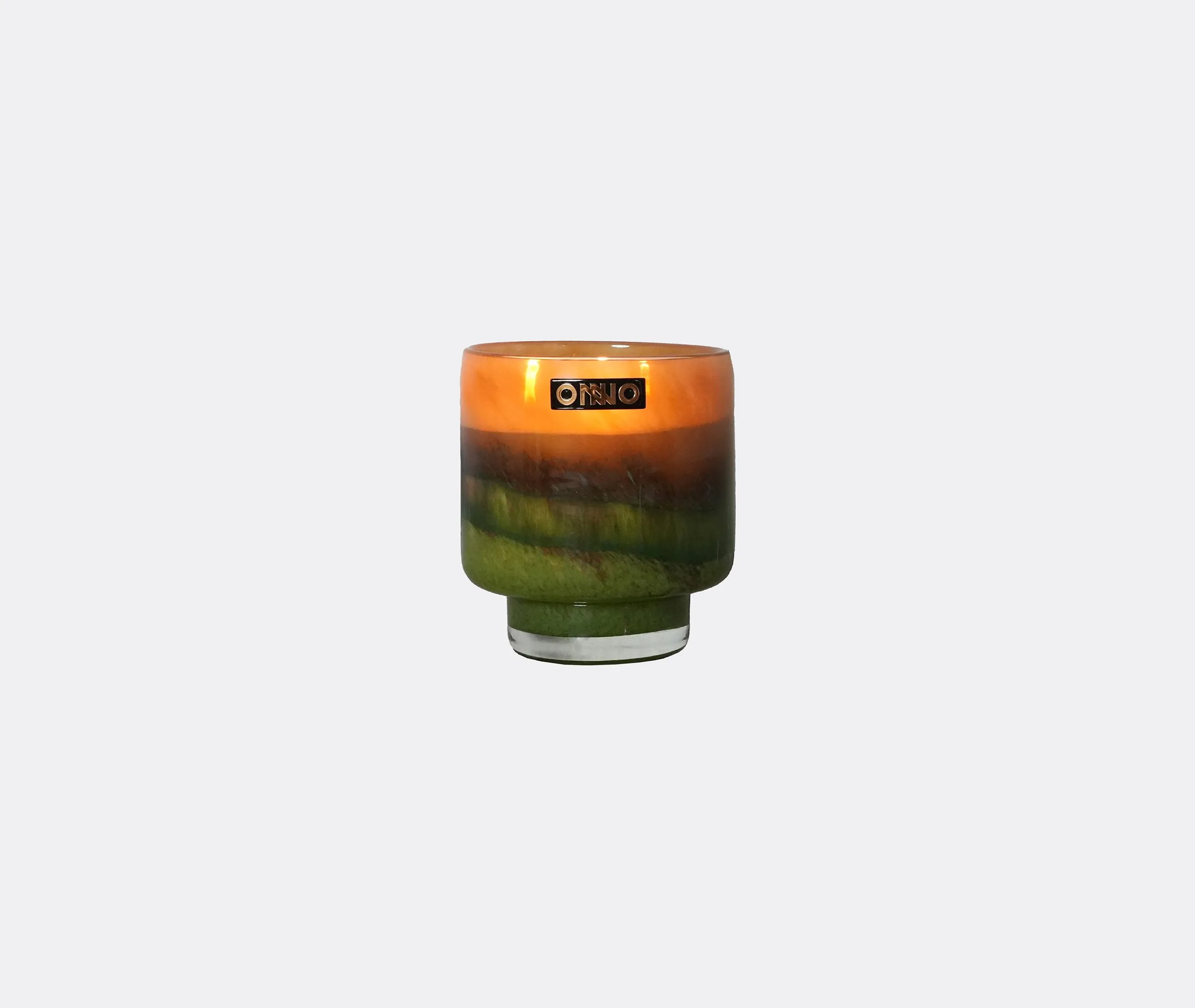 Small Scented Candle Sunset Scent - Green, Glass image