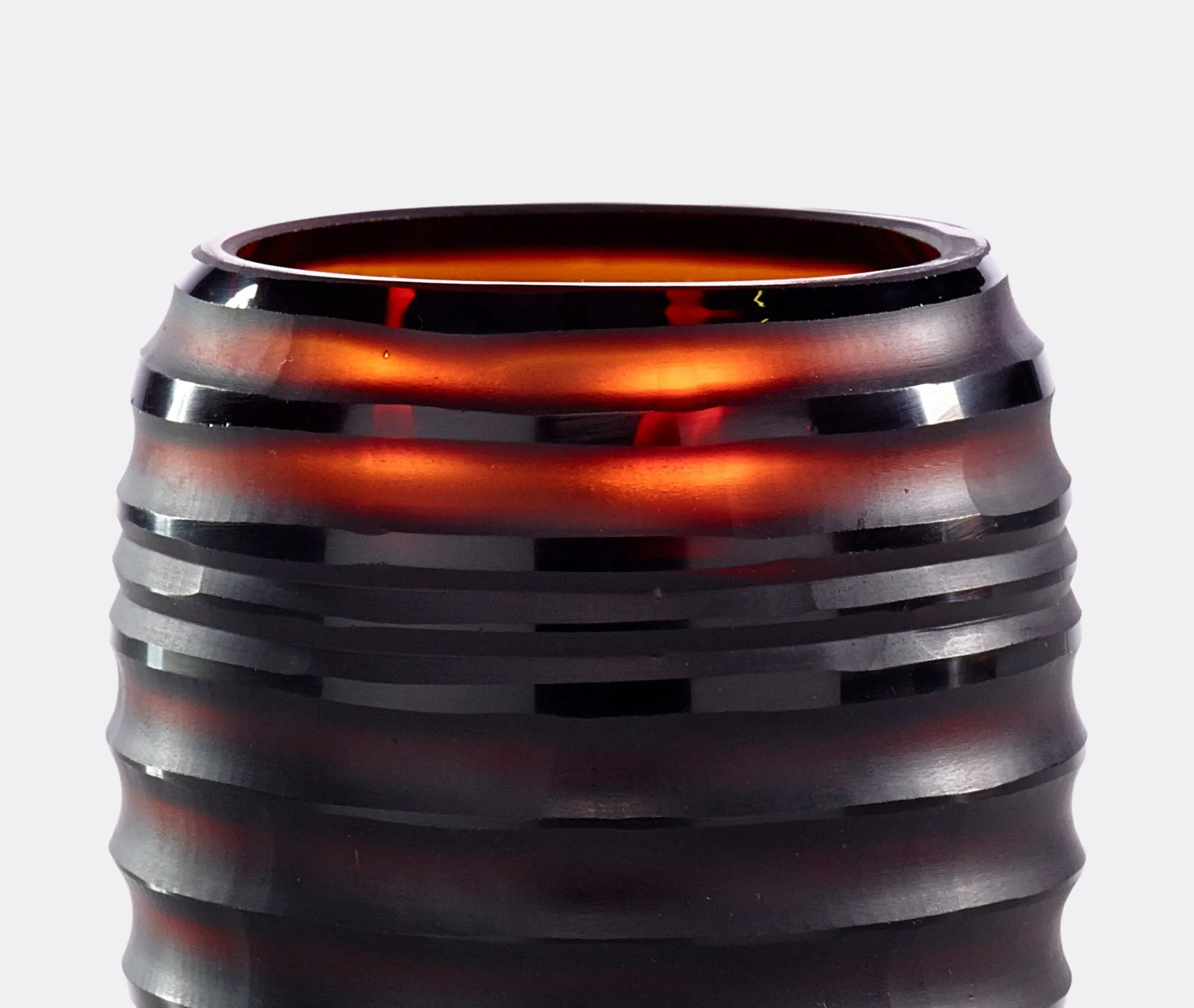 Small Sphere Candle Zanzibar Scent - Amber Glass