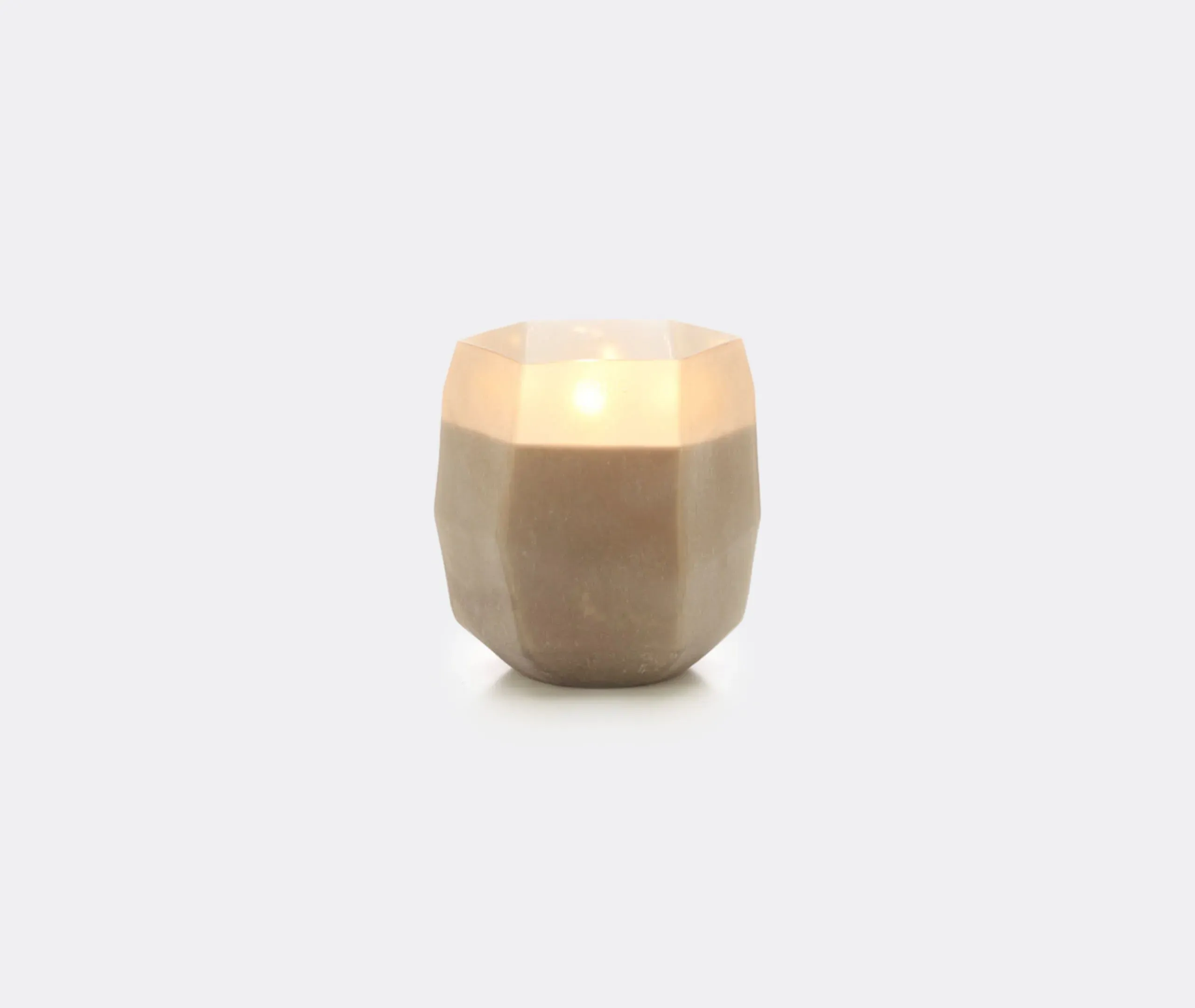 Terre Medium Candle Zanzibar Scent - Grey, Smoked Glass