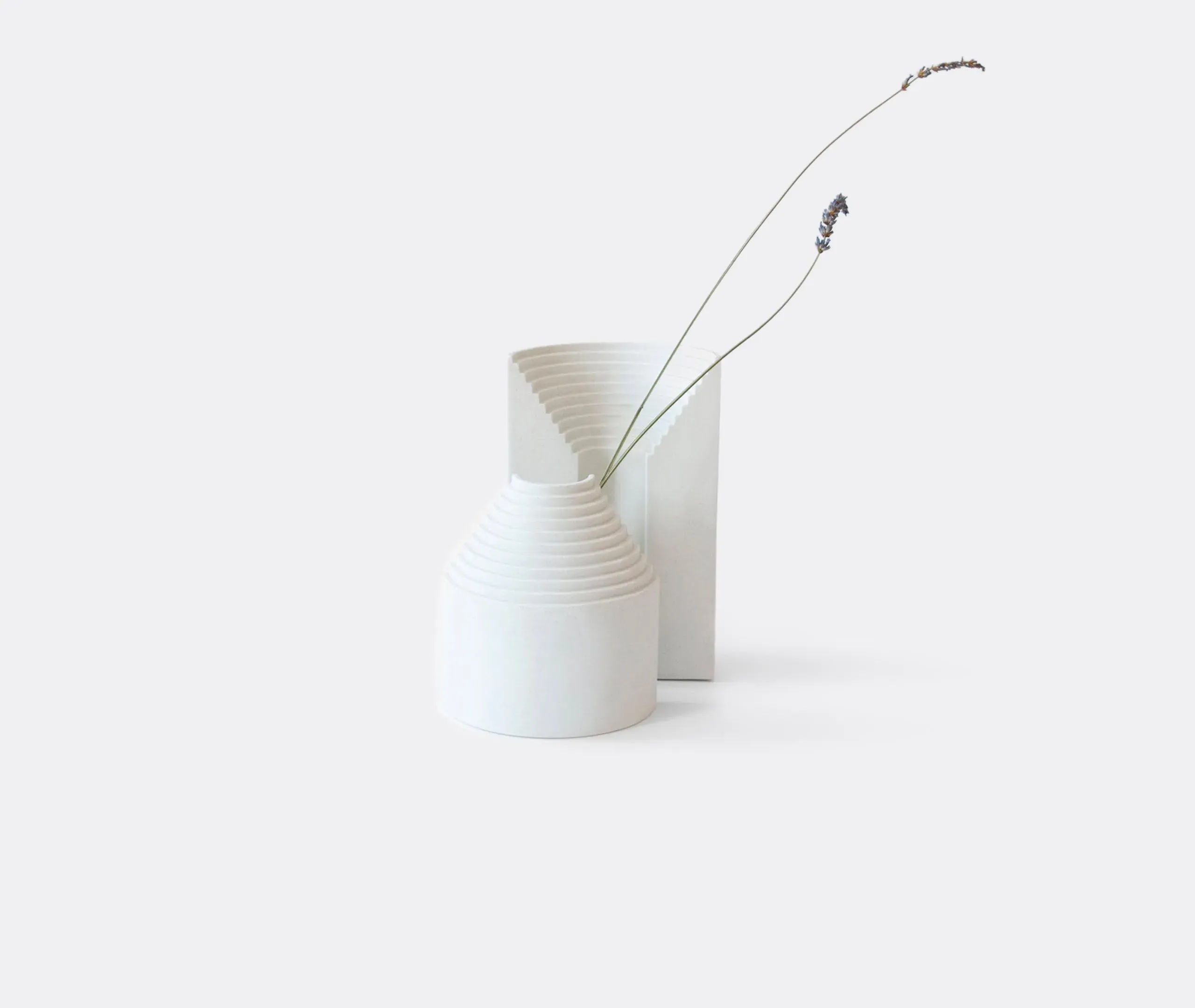 Large Sculptural Vase - White, Porcelain