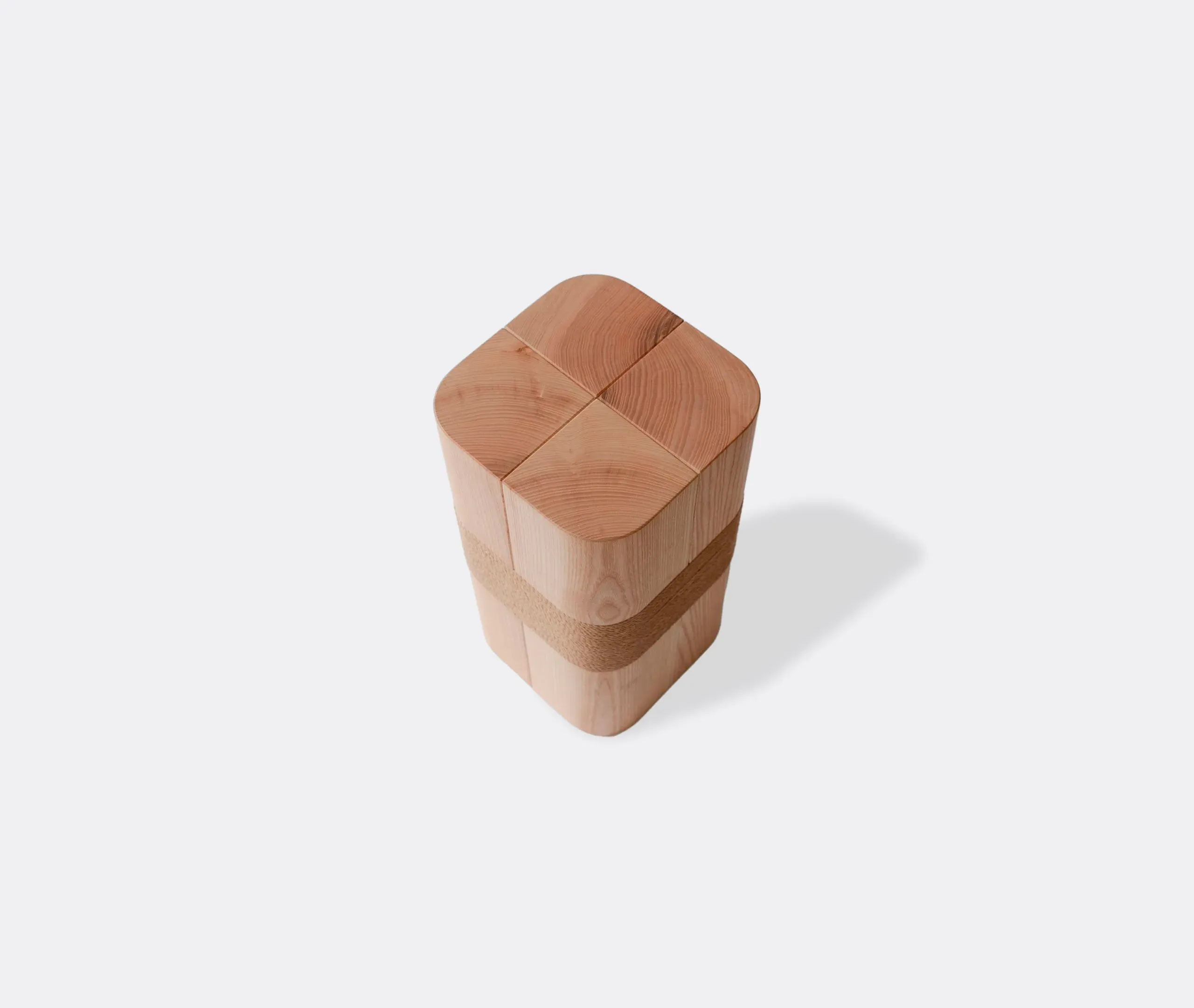Monolith Plinth Table - Ash Wood