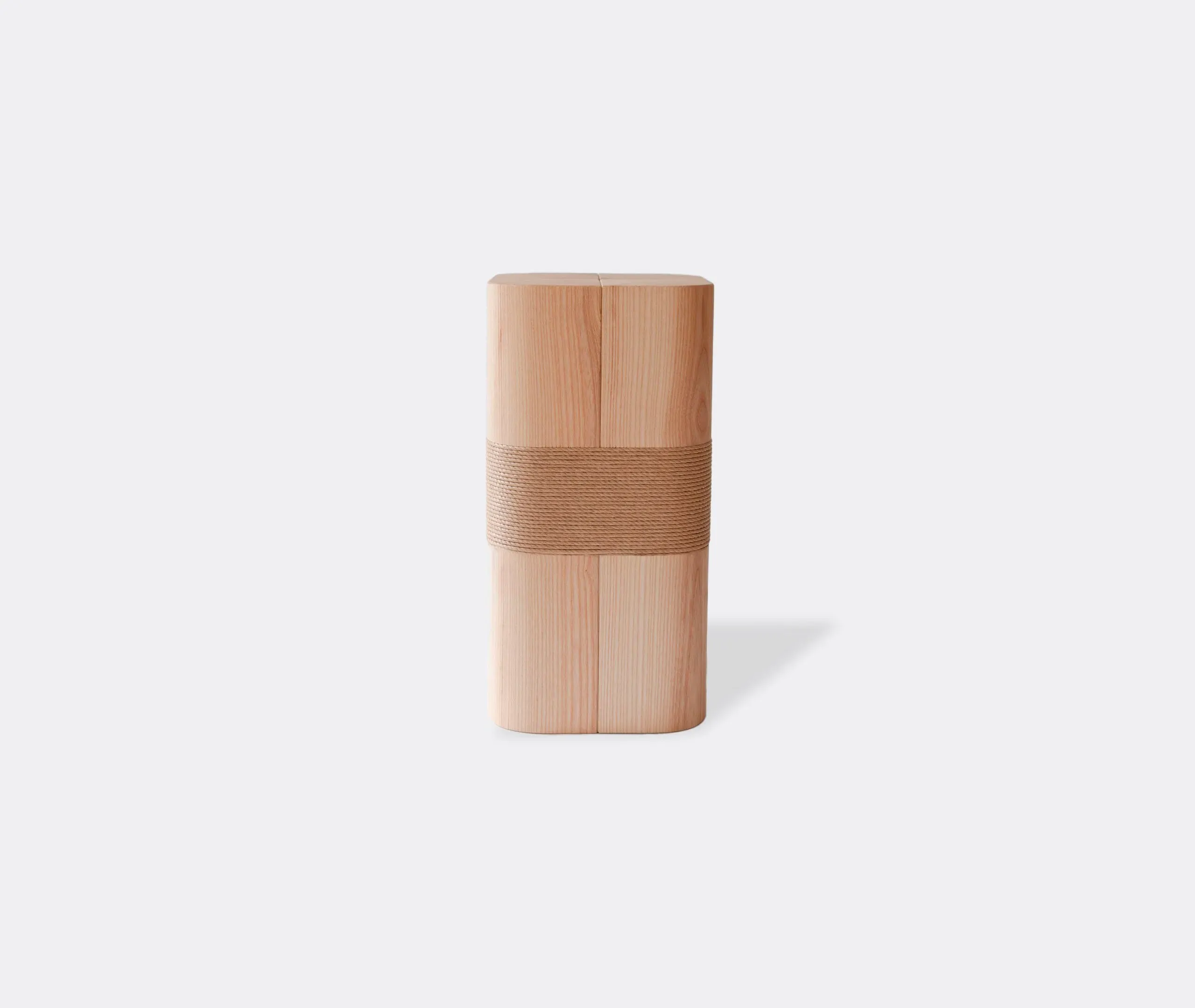 Monolith Plinth Table - Ash Wood
