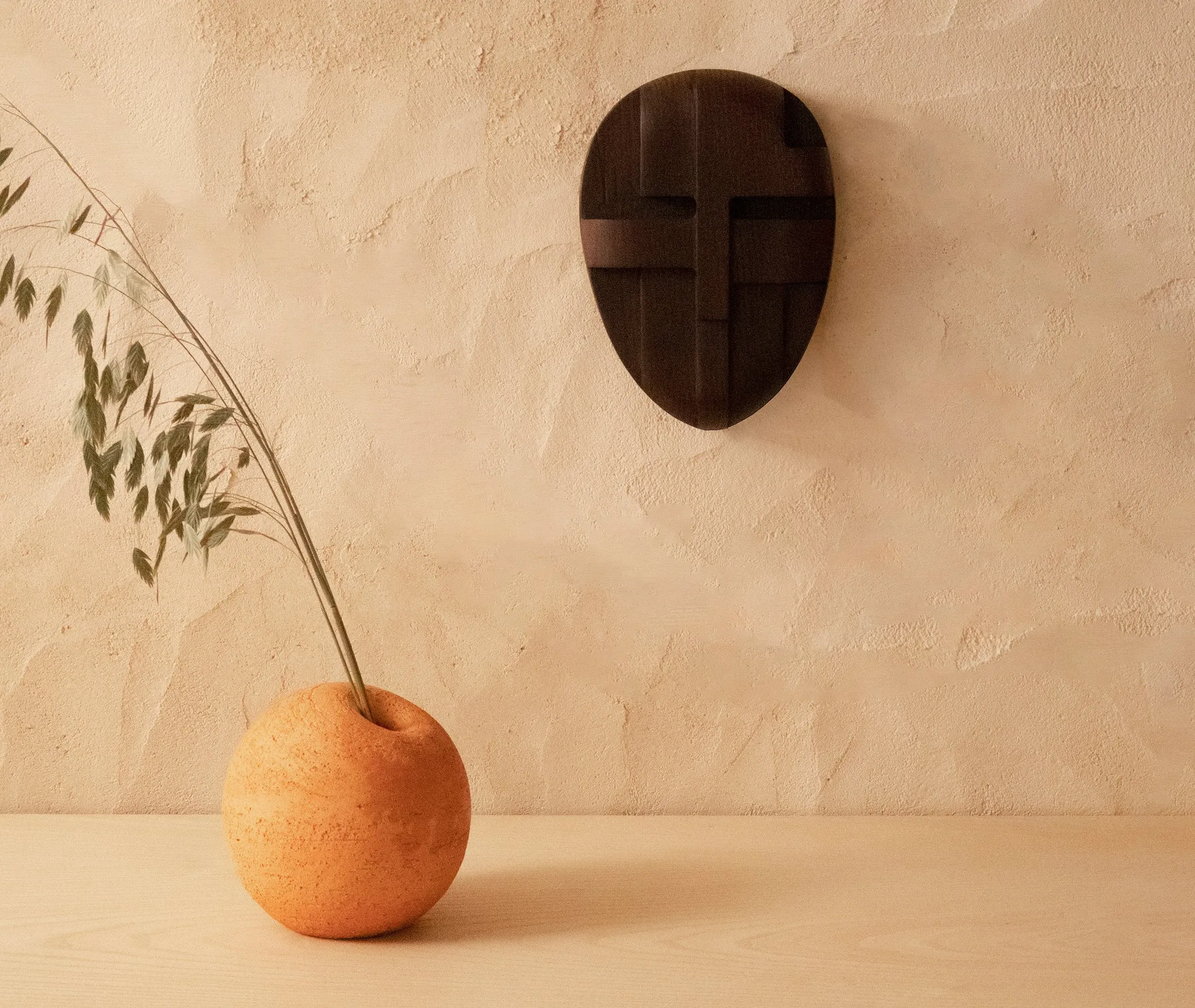 Ornament And Crime Wall Sculpture - Dark Brown, Ash