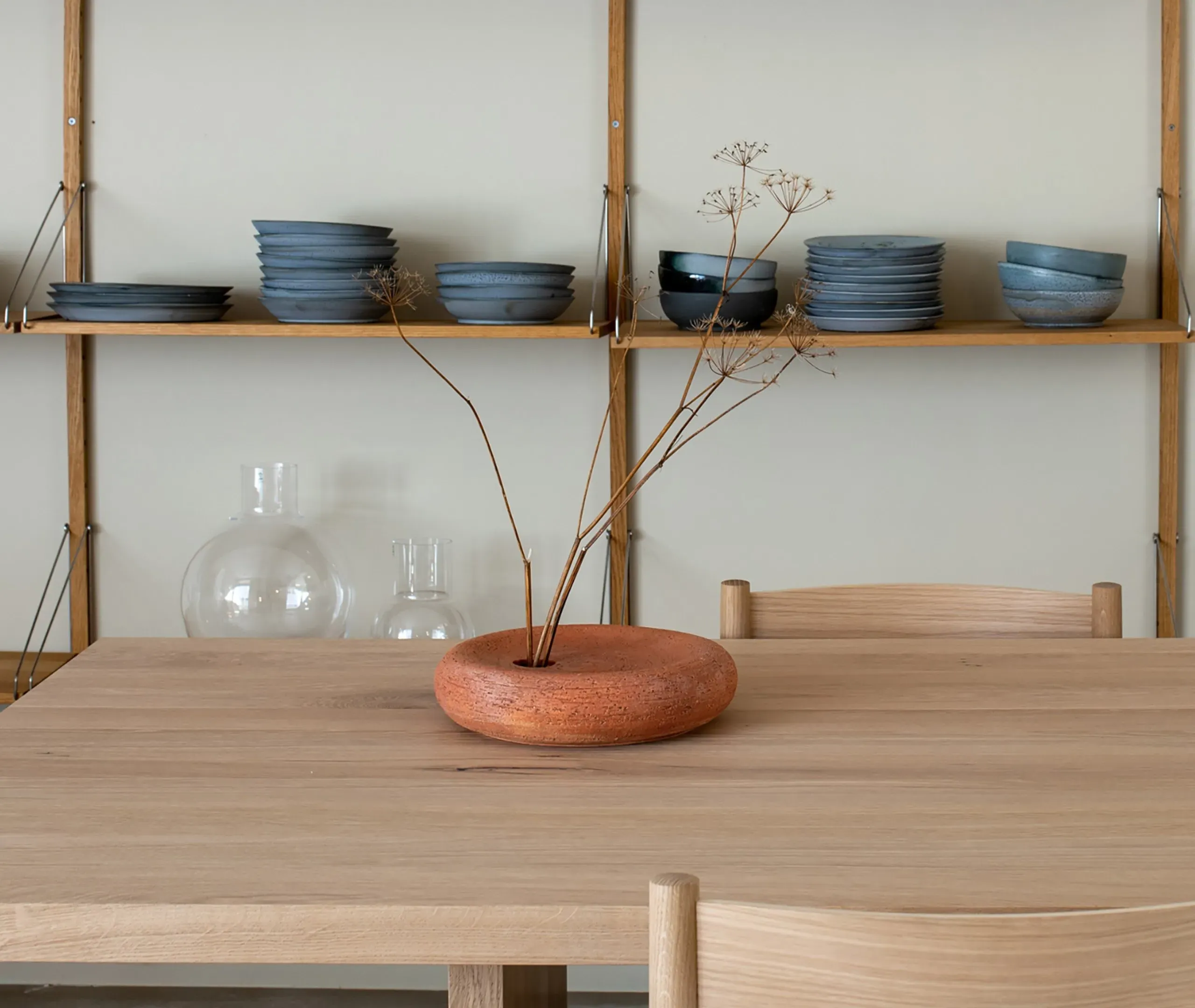 Salt Large Spherical Vase - Orange