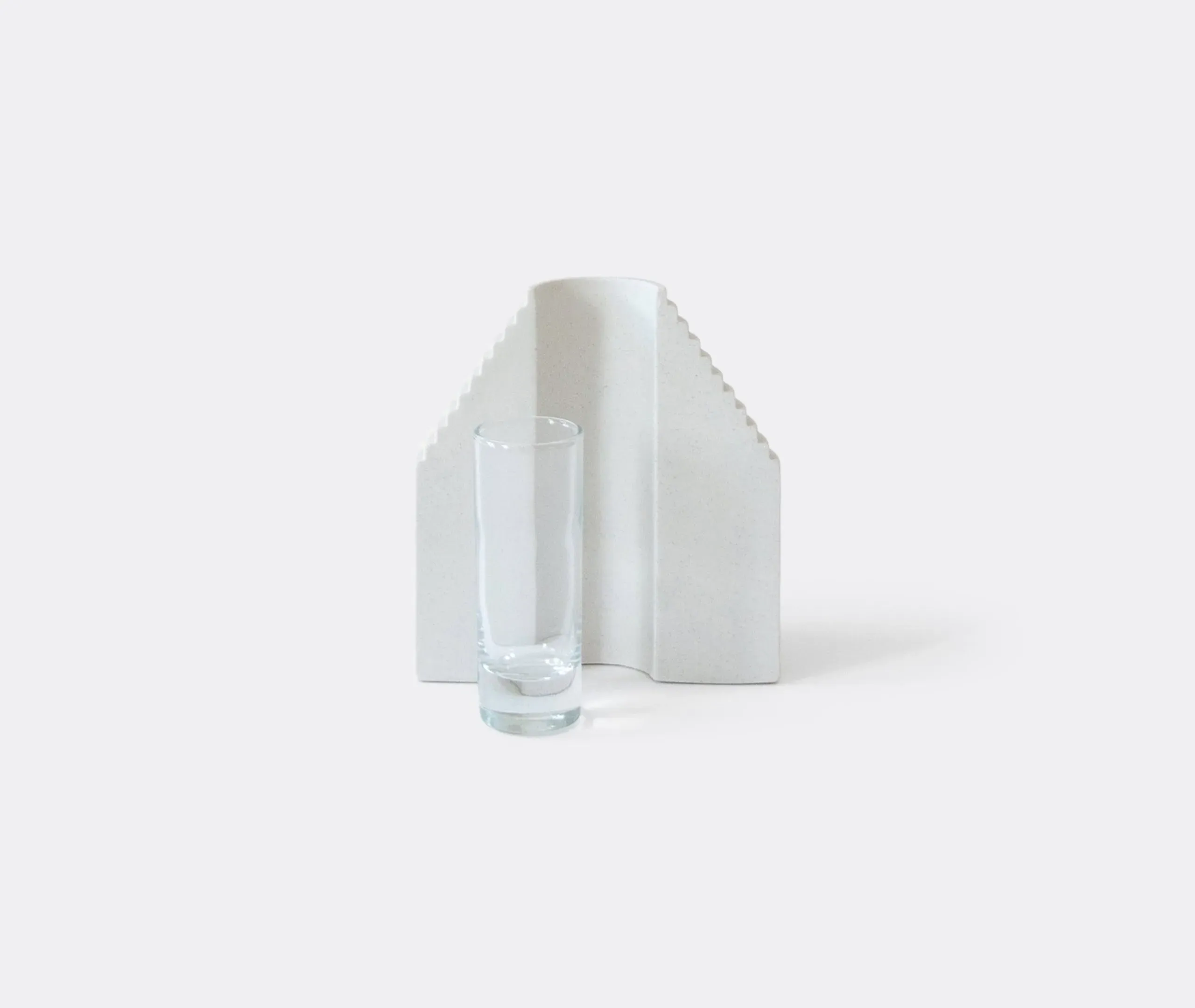 Small Sculptural Vase - White, Porcelain