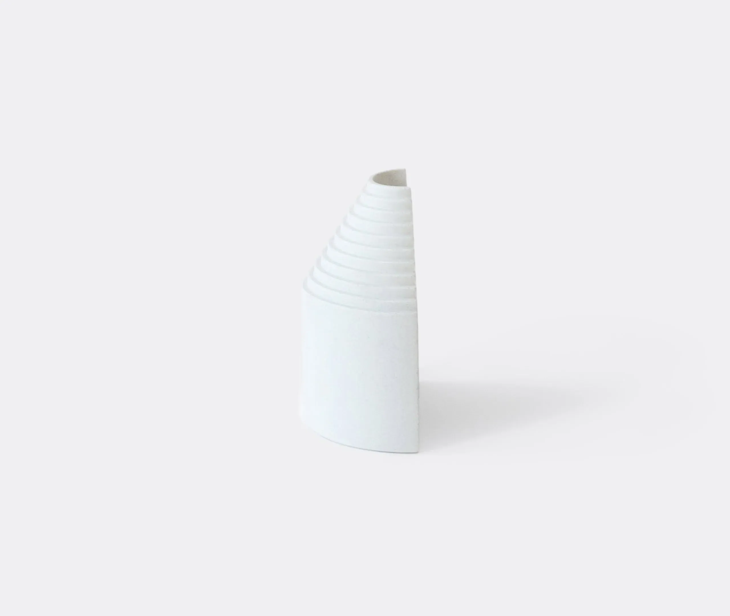 Small Sculptural Vase - White, Porcelain