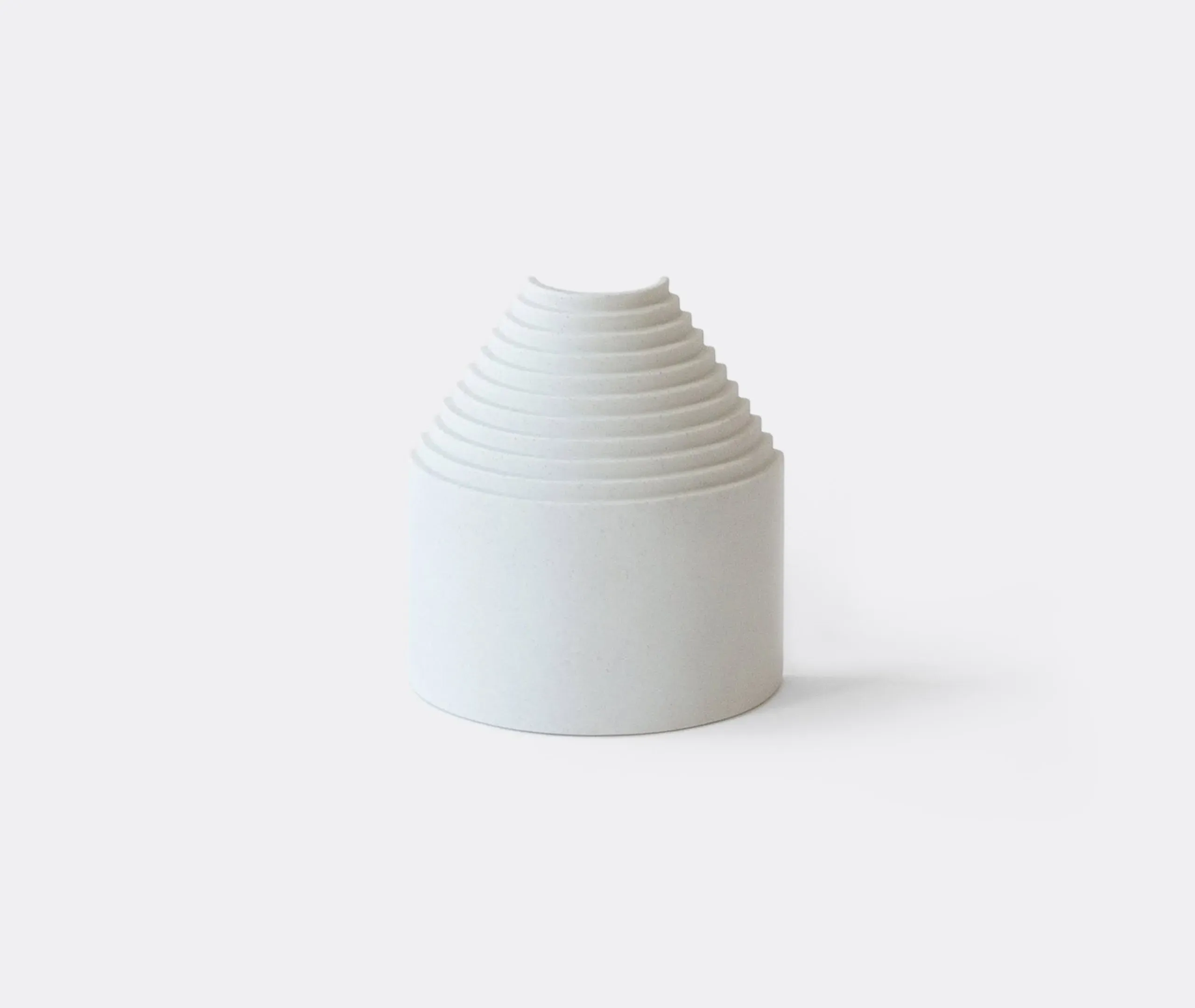 Small Sculptural Vase - White, Porcelain