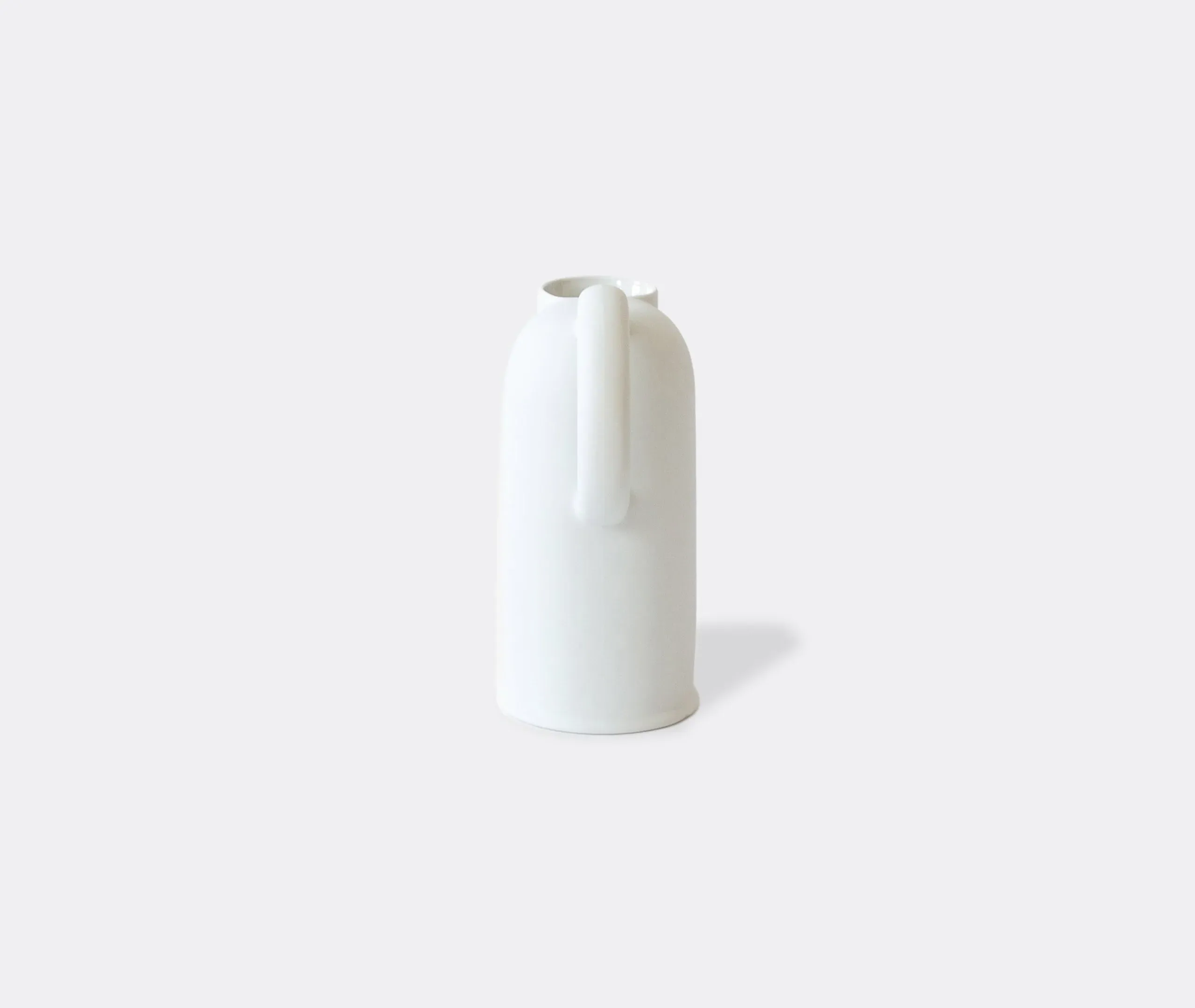 Water Jug with Handle - White, Porcelain
