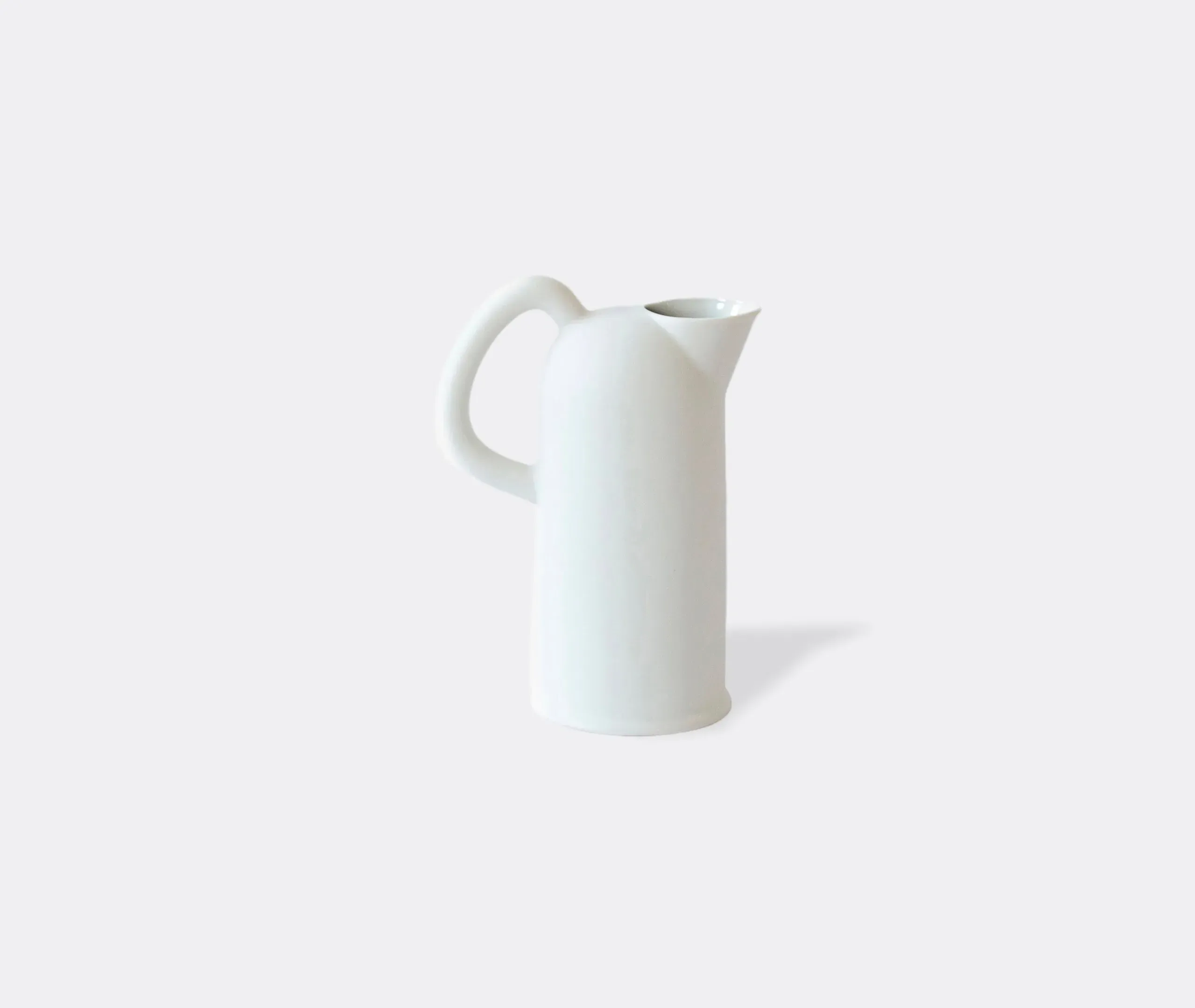 Water Jug with Handle - White, Porcelain