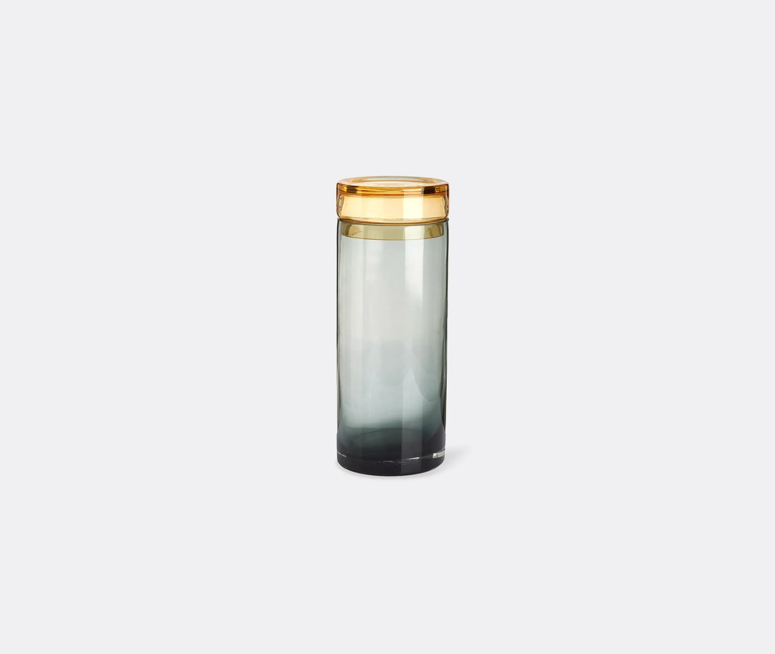 3-Piece Storage Jar Set - Cognac, Glass