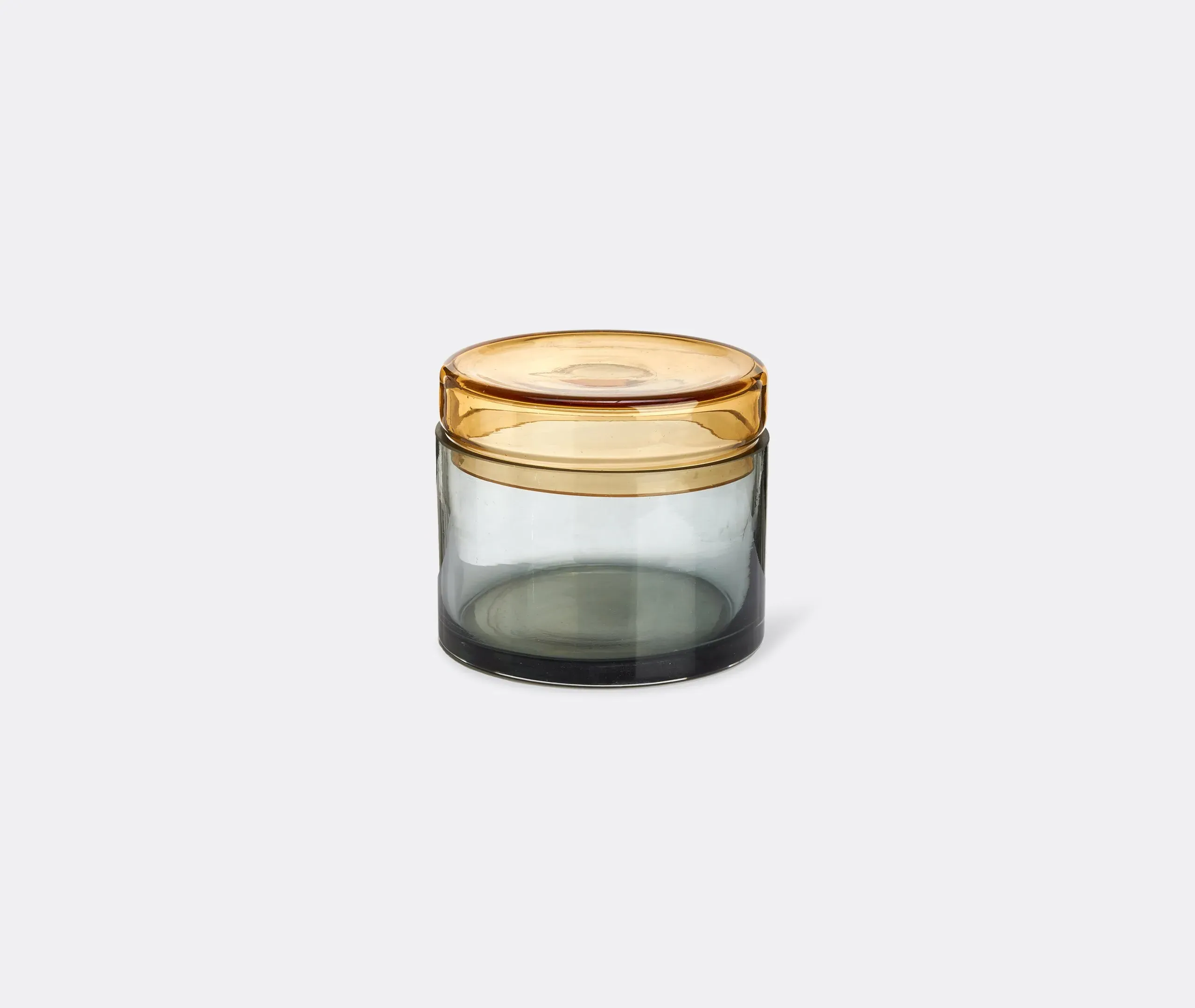 3-Piece Storage Jar Set - Cognac, Glass