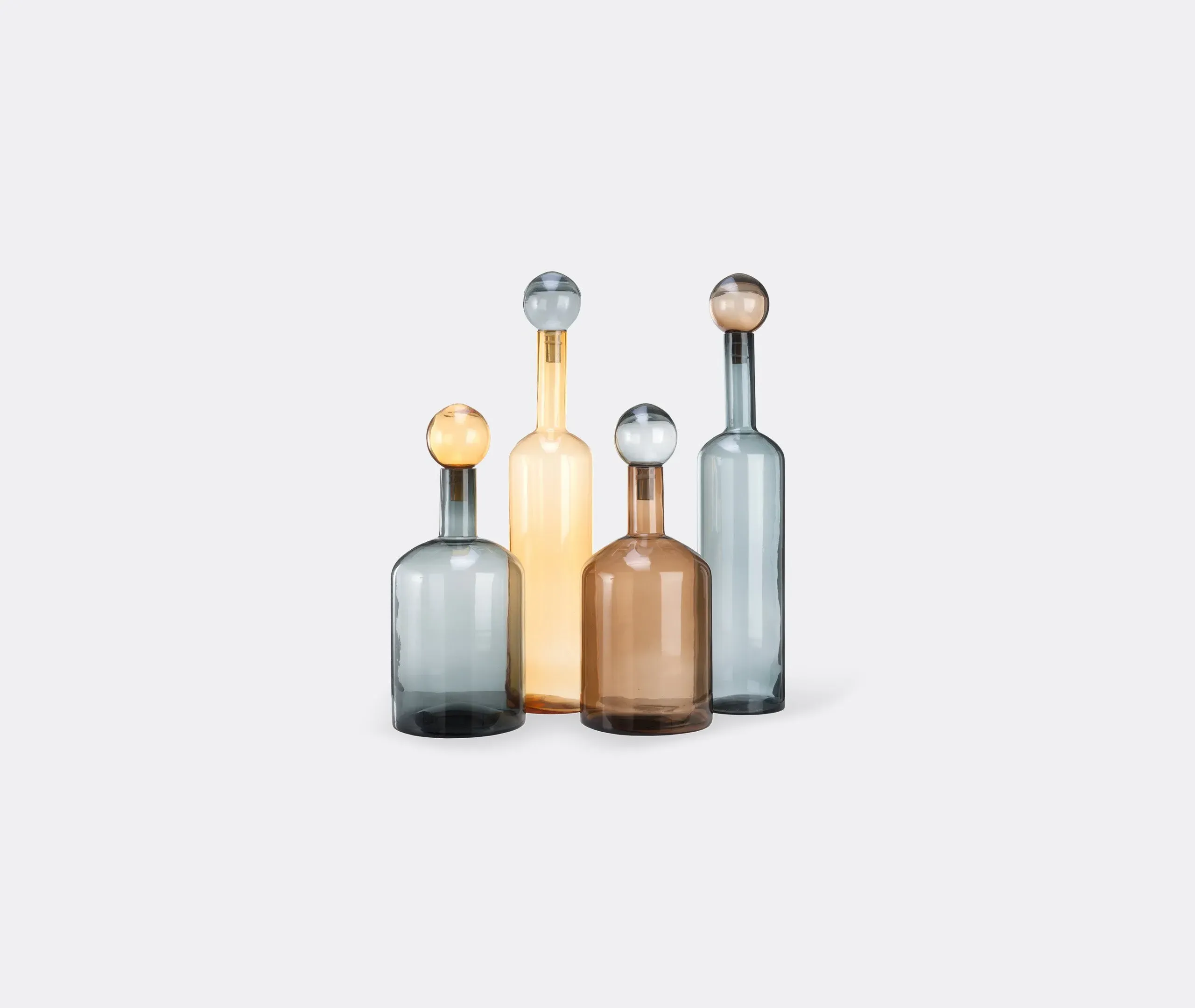4-Piece Bottle Set XXL - Cognac, Glass image