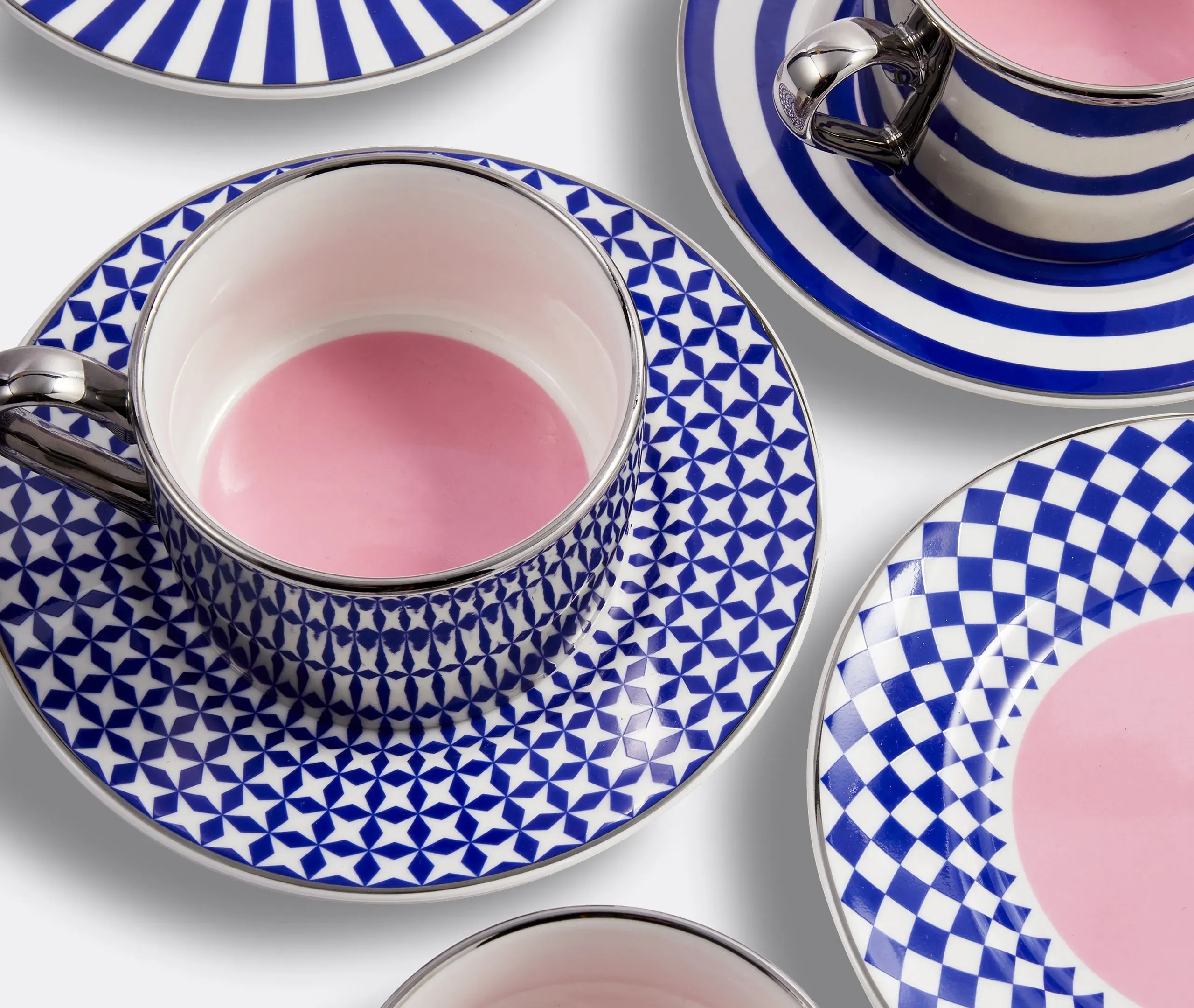 4-Piece Coffee Cup Set - Dark Blue