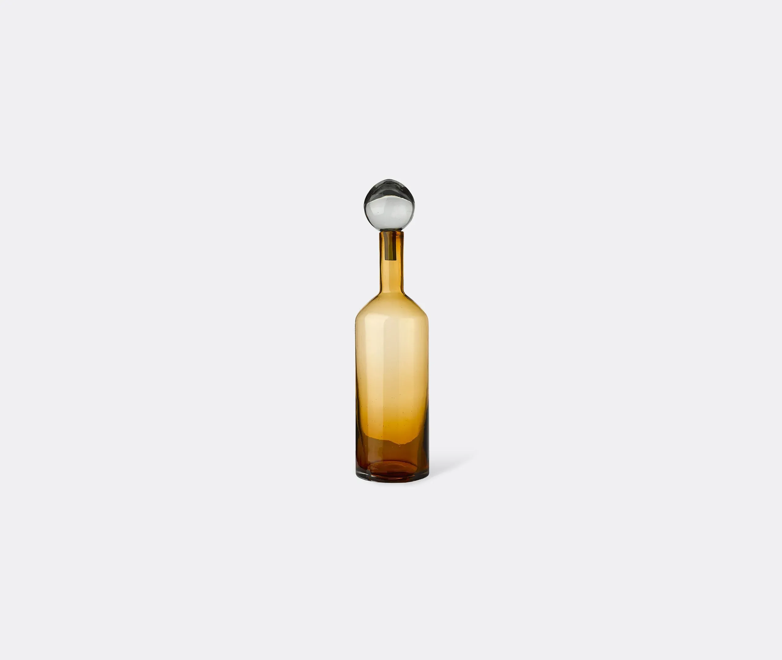 4-Piece Decorative Bottle Set - Cognac, Glass