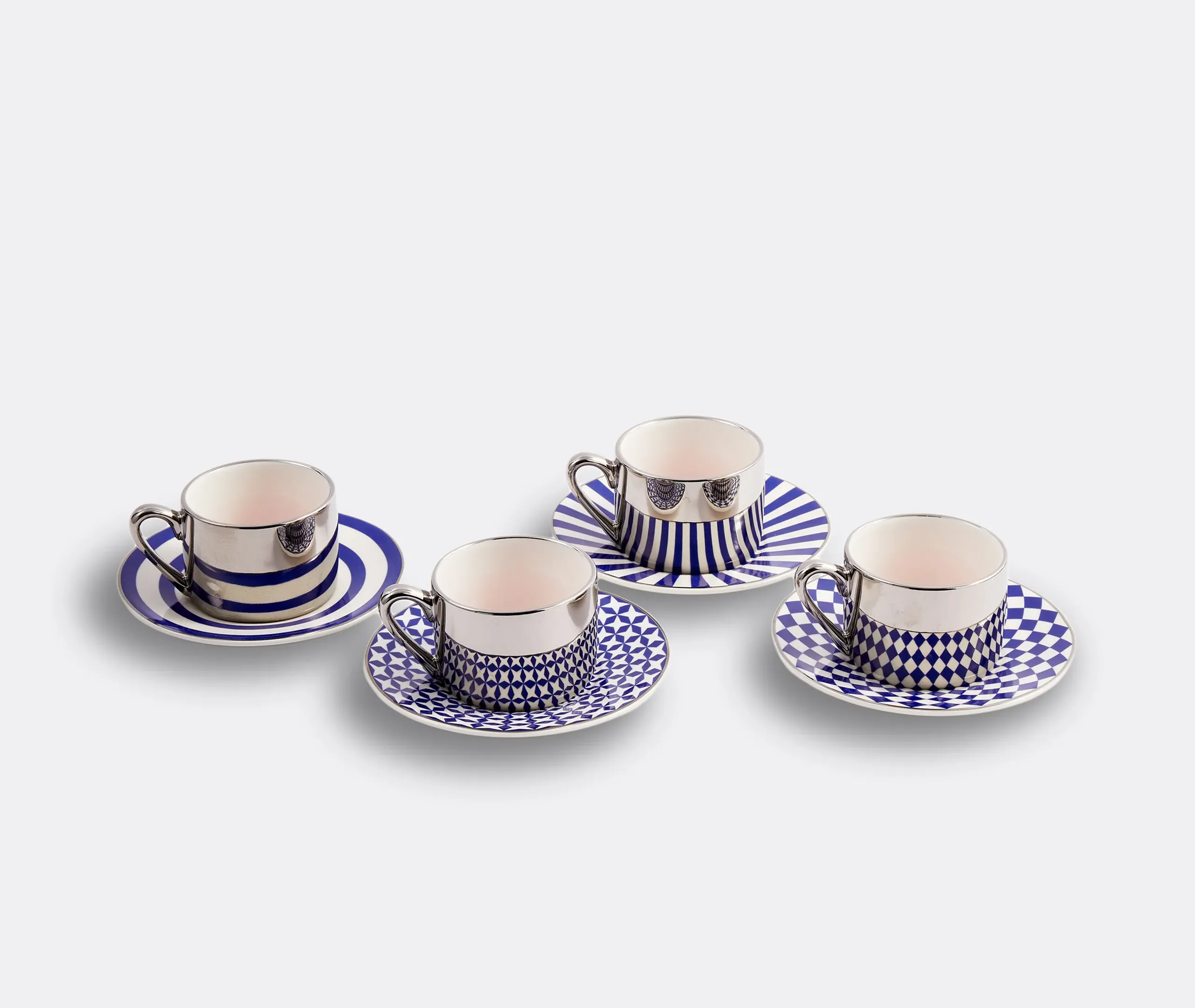 4-Piece Espresso Cup Set - Dark Blue