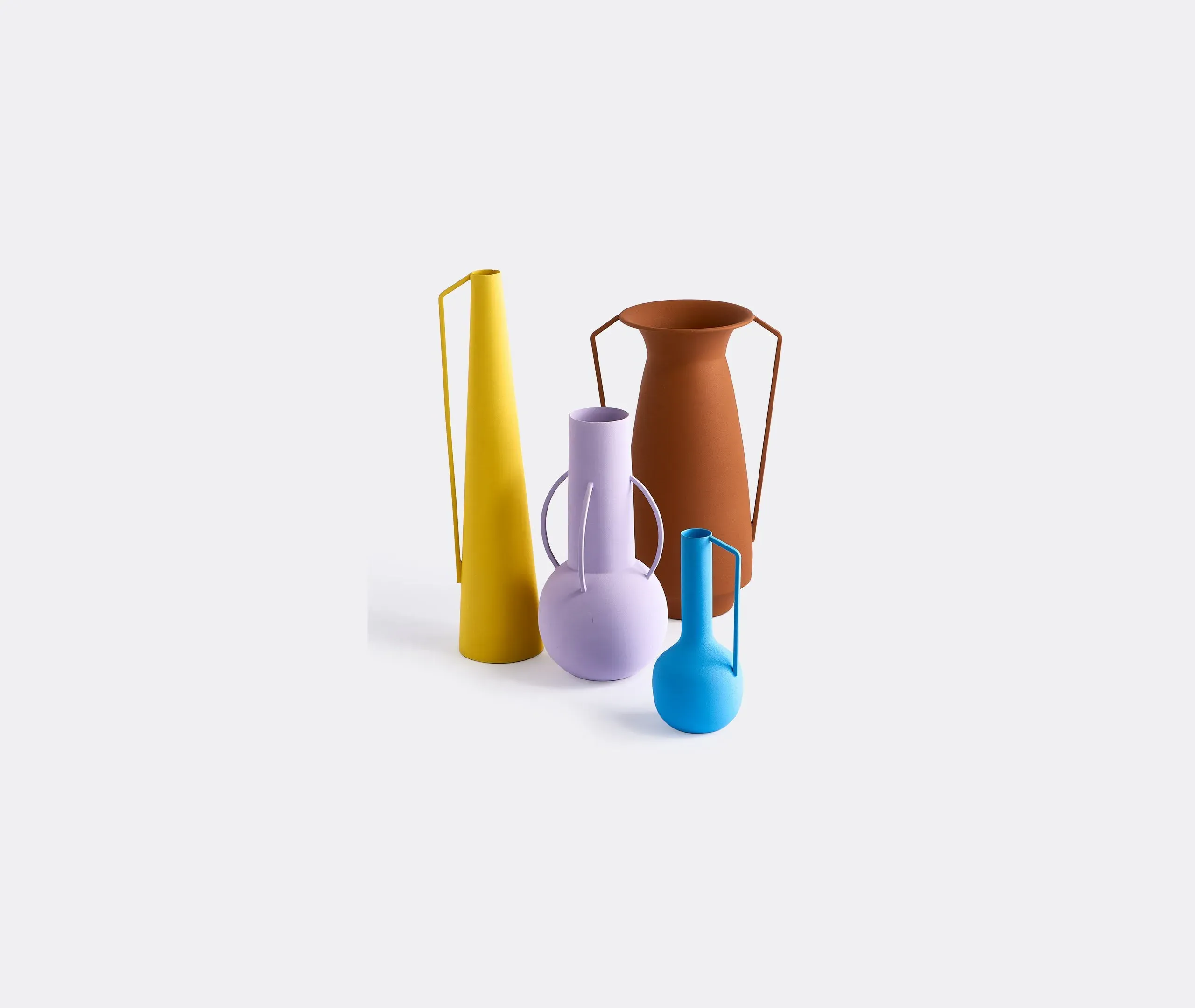 4-Piece Vase Set Roman Style - Multicolor, Iron