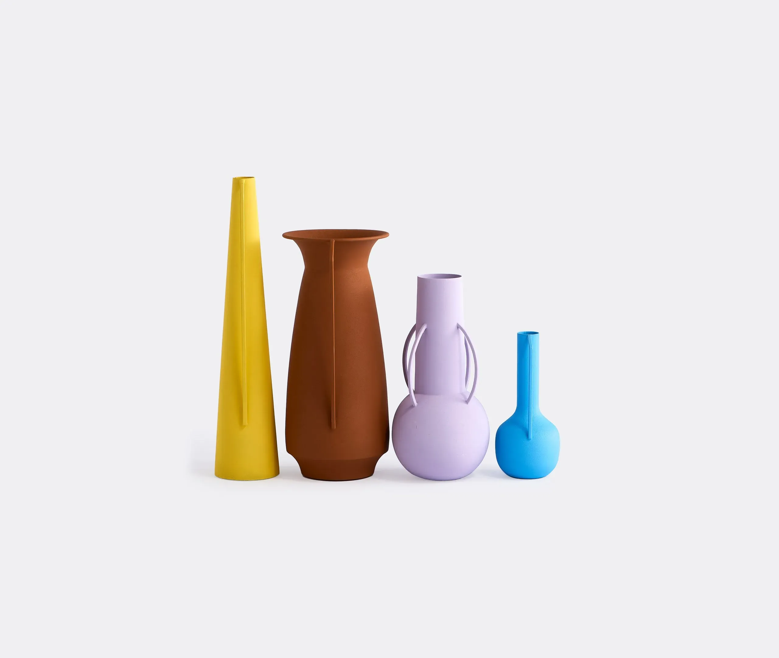 4-Piece Vase Set Roman Style - Multicolor, Iron