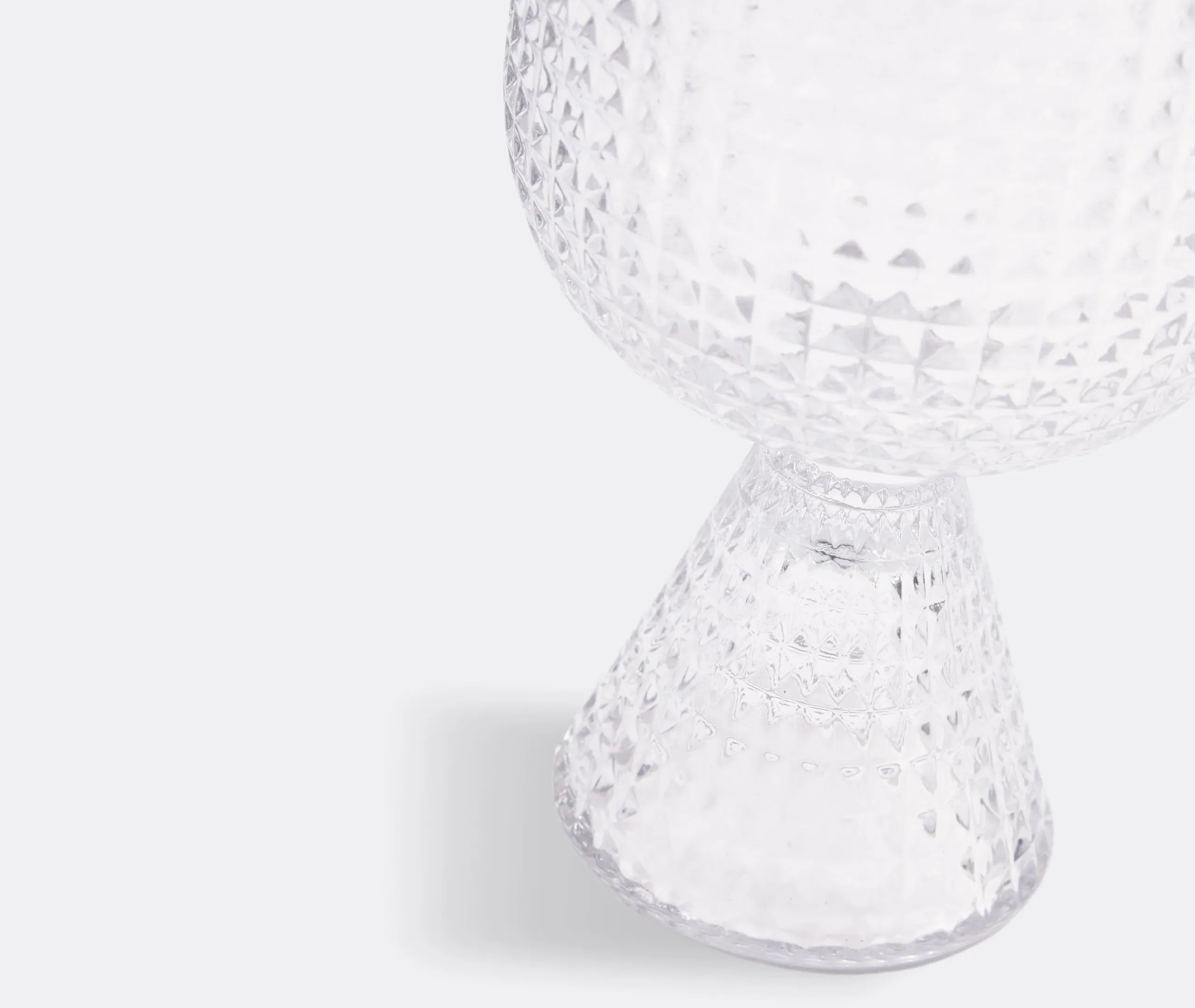 4-Piece Wine Glass Set - Clear, Textured Glass