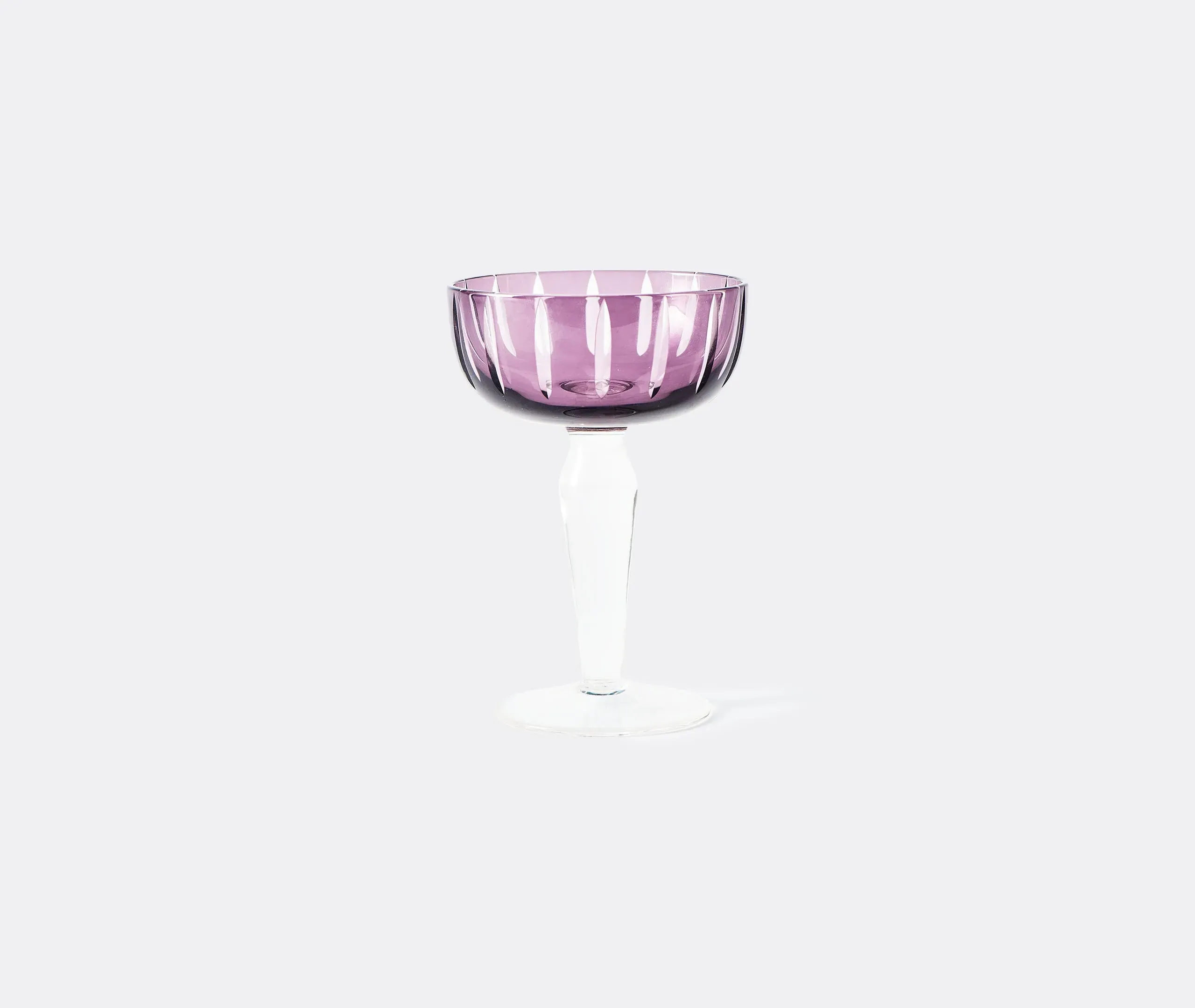 6-Piece Coupe Glass Set - Multicolor, Glass