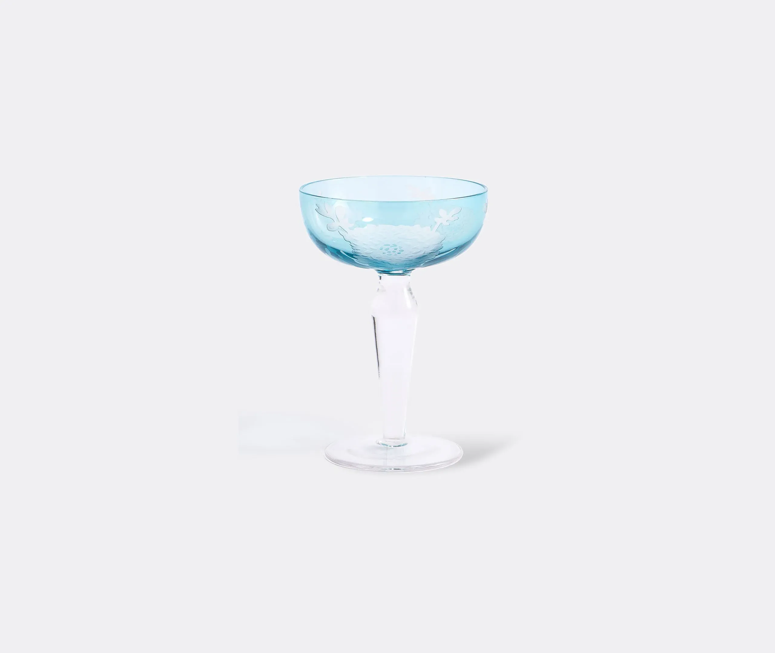 6-Piece Coupe Glass Set - Multicolor, Glass