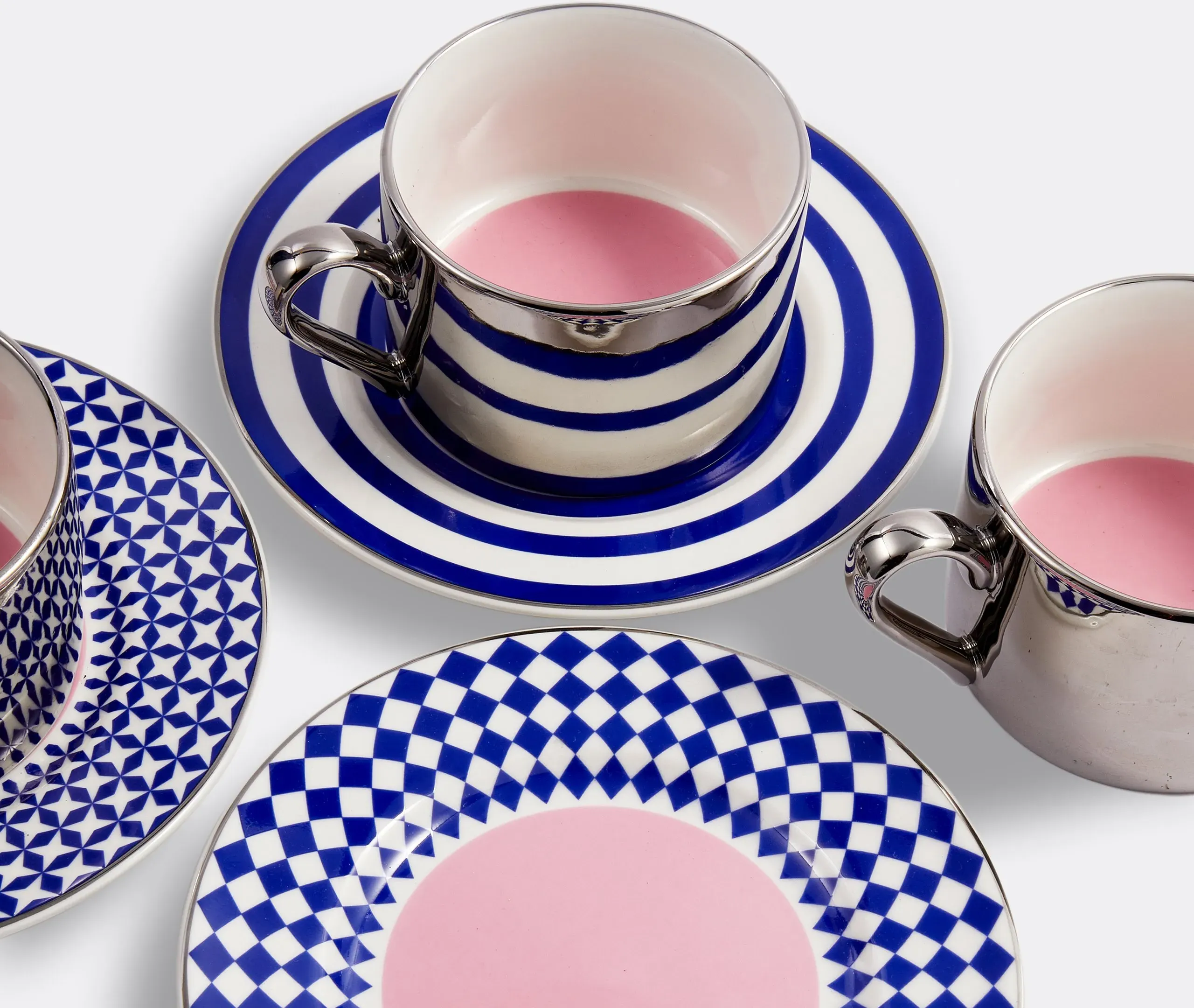 Aunty Coffee Cup Set of Four - Dark Blue