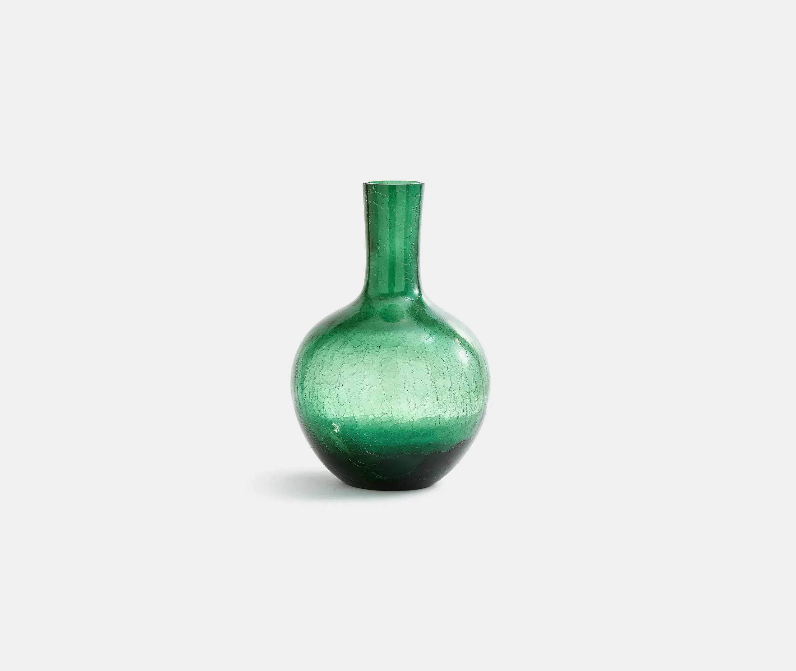 Ball Body Large Vase - Green, Glass
