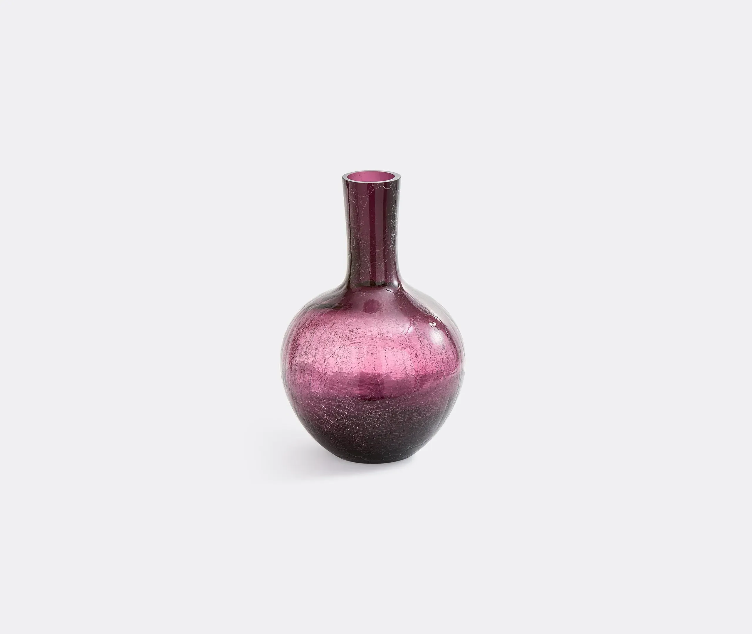 Ball Body Large Vase - Purple, Glass