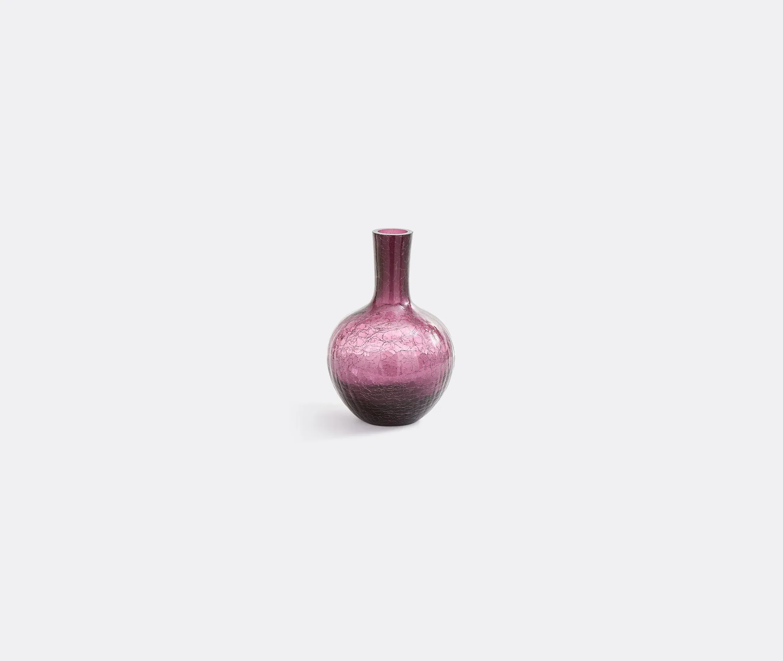Ball Body Small Vase - Dark Purple, Glass