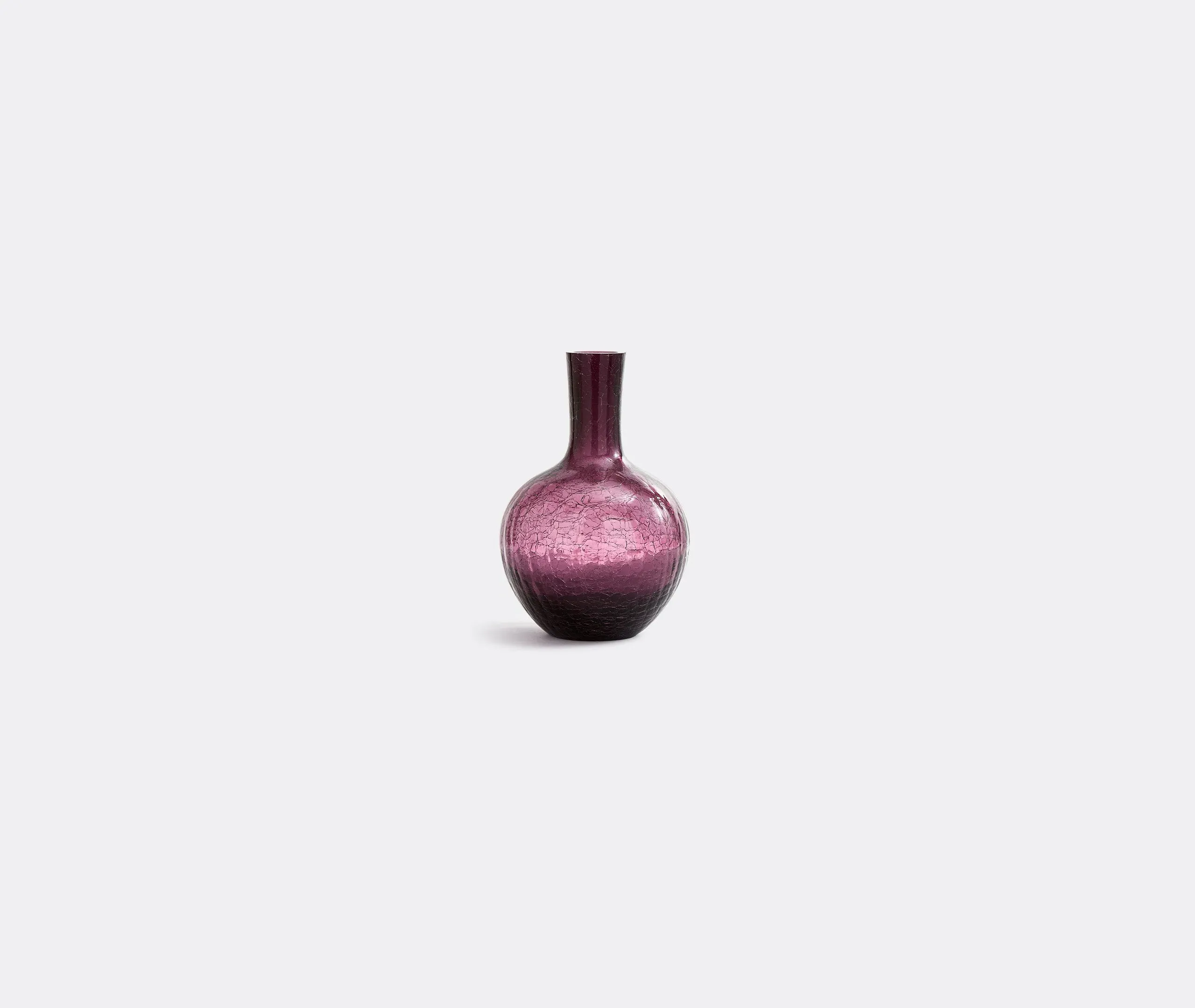 Ball Body Small Vase - Dark Purple, Glass