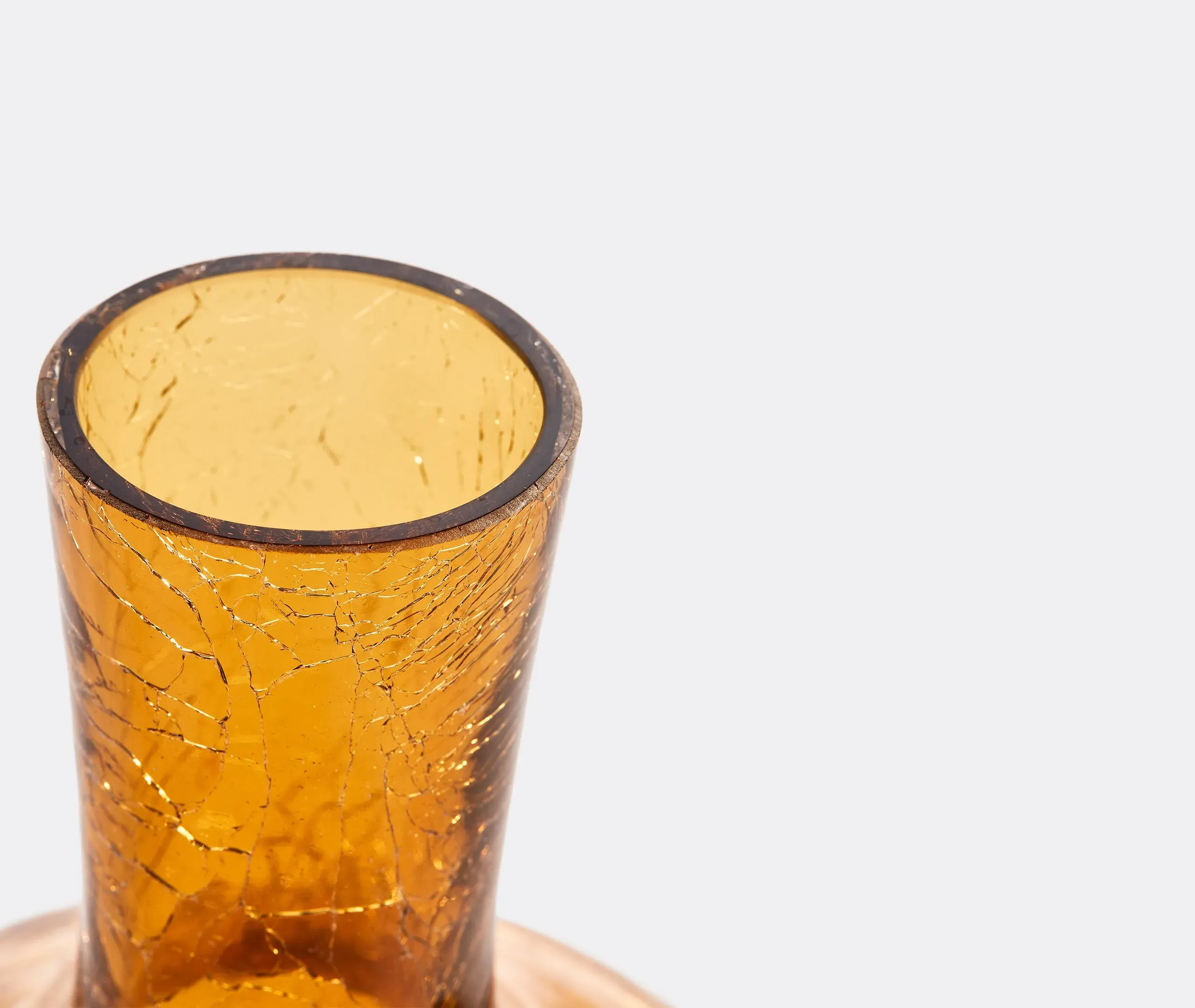 Ball Body Small Vase - Yellow, Glass