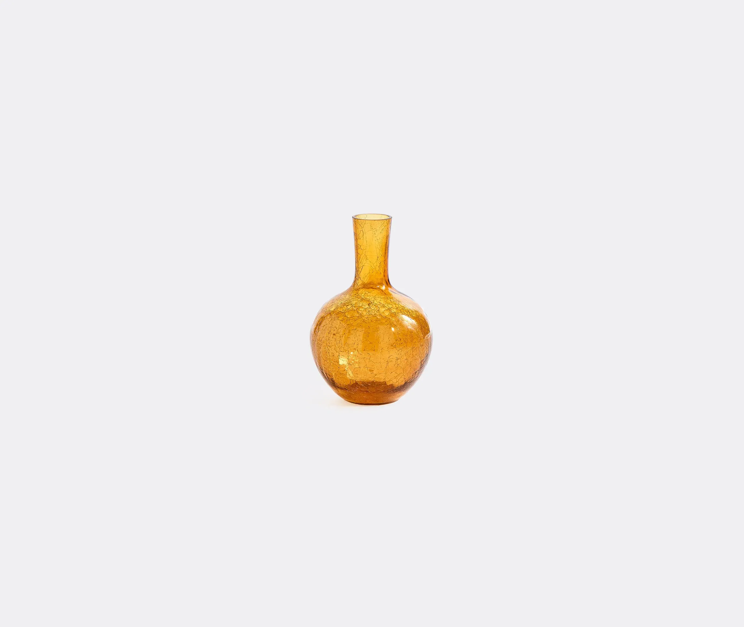 Ball Body Small Vase - Yellow, Glass