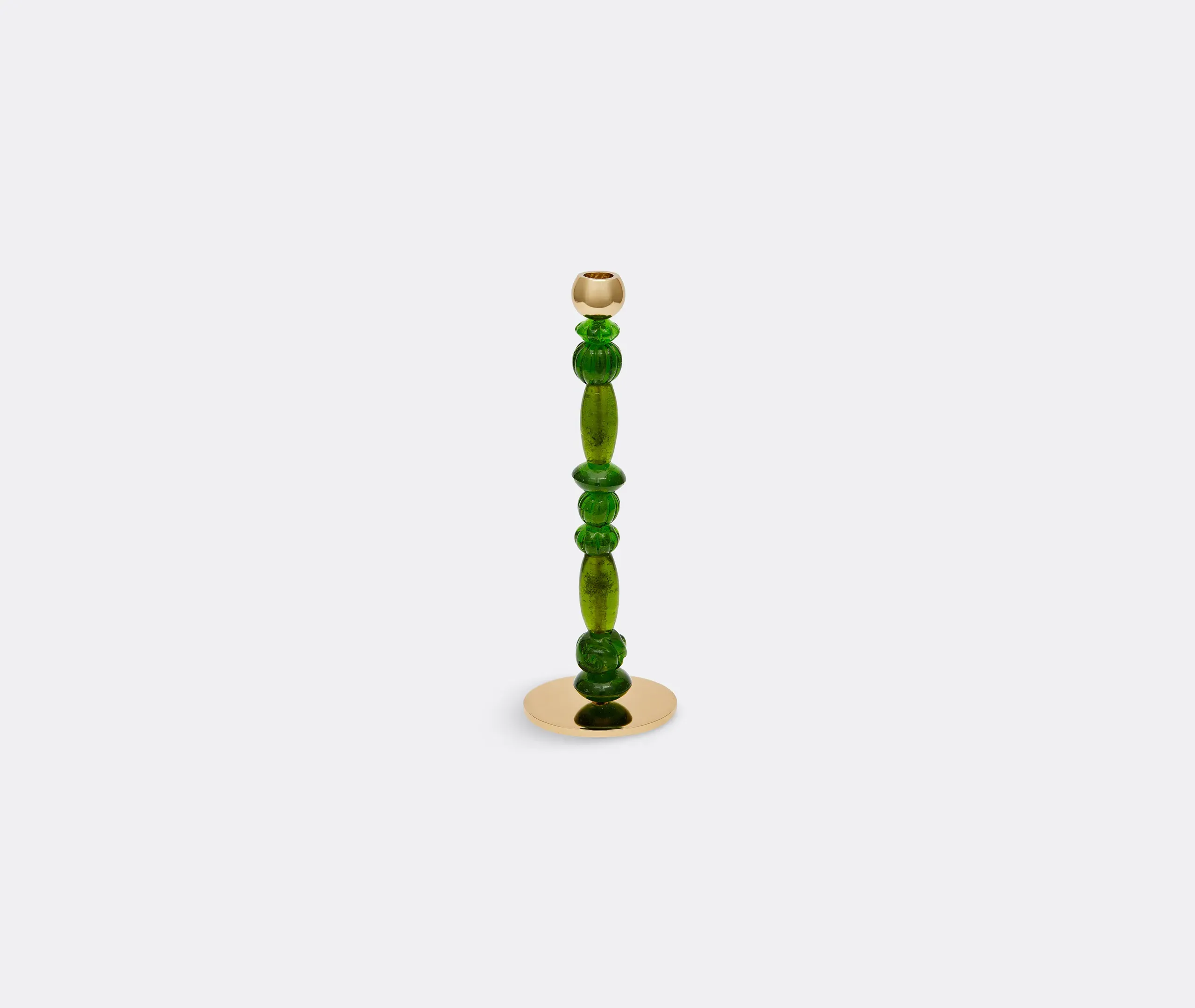 Beads Candle Holder - Dark Green, Recycled Glass product