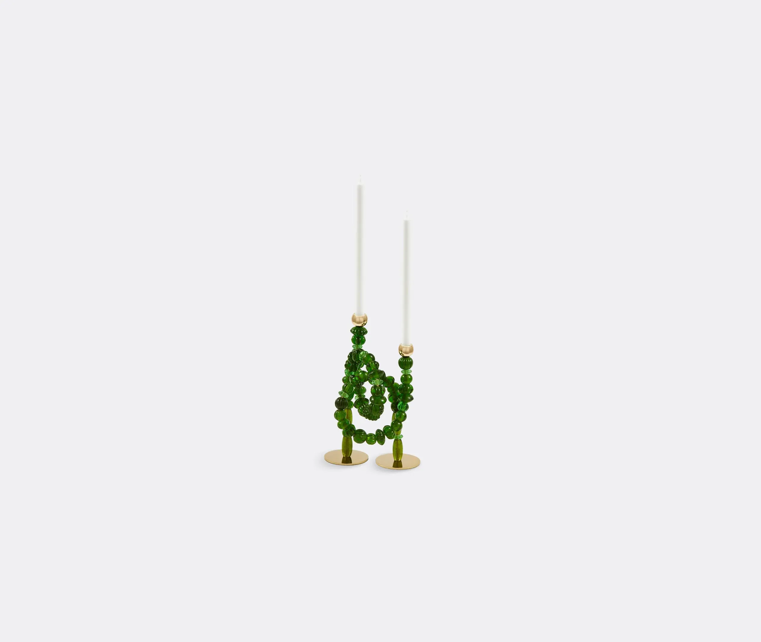 Beads Multiplex Candle Holder - Green