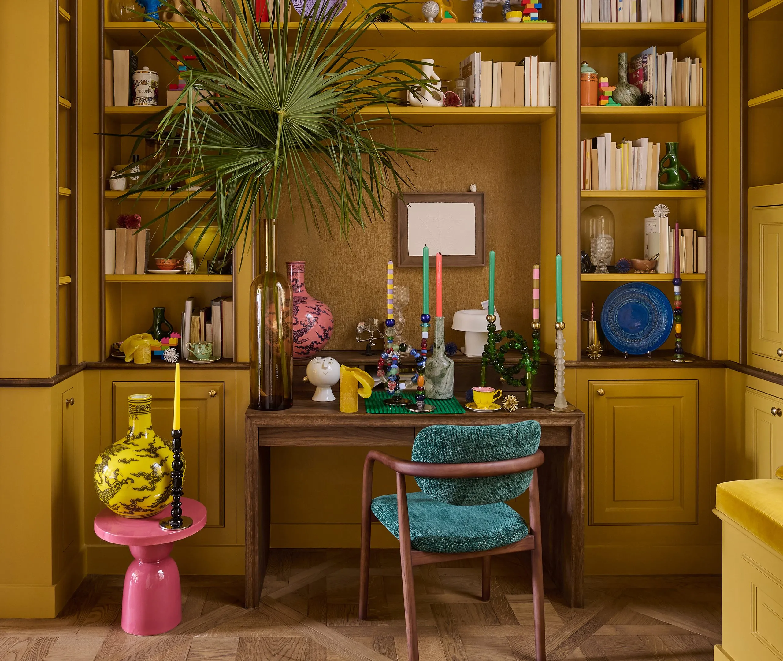 Beads Multiplex Candle Holder - Green