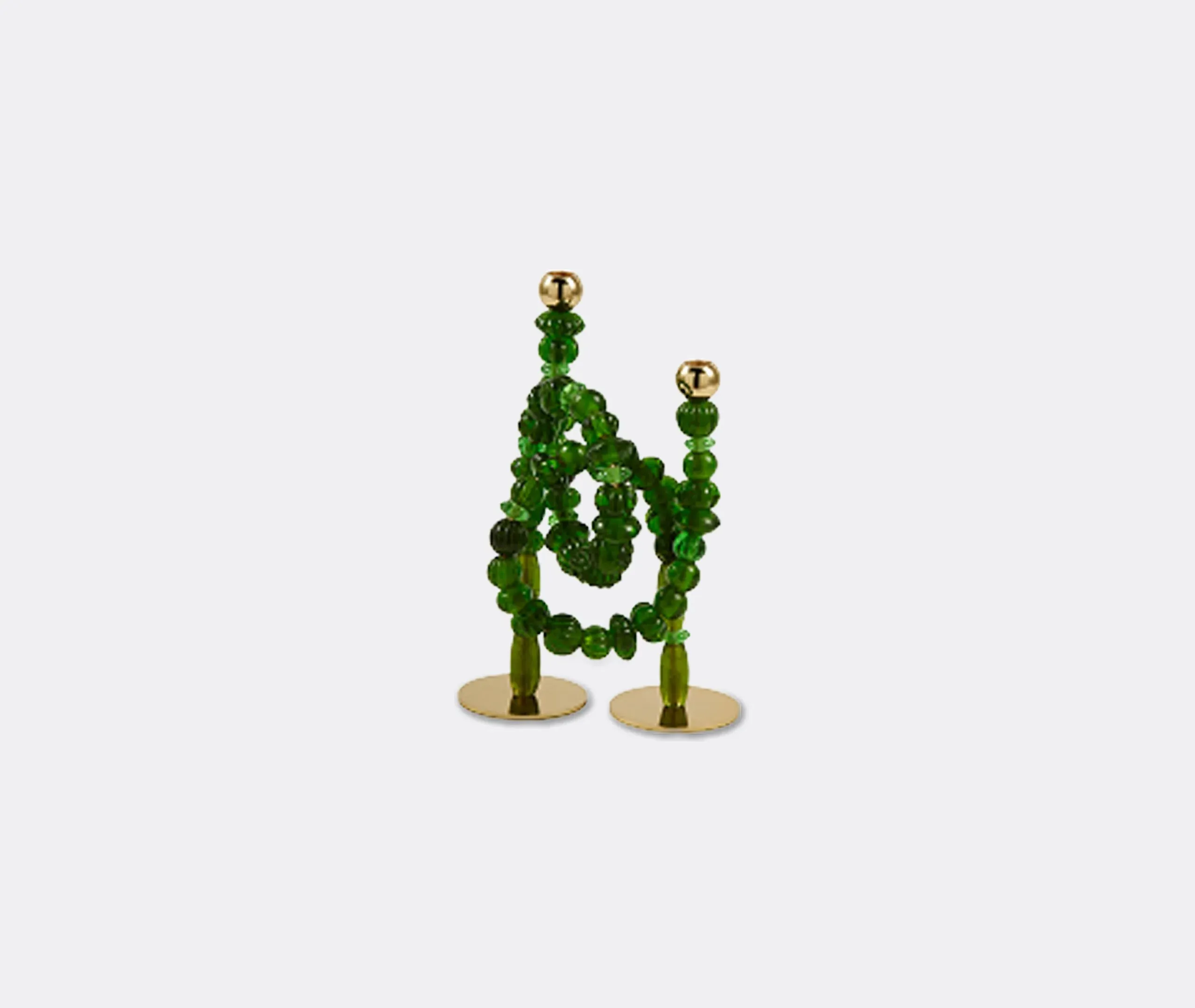 Beads Multiplex Candle Holder - Green