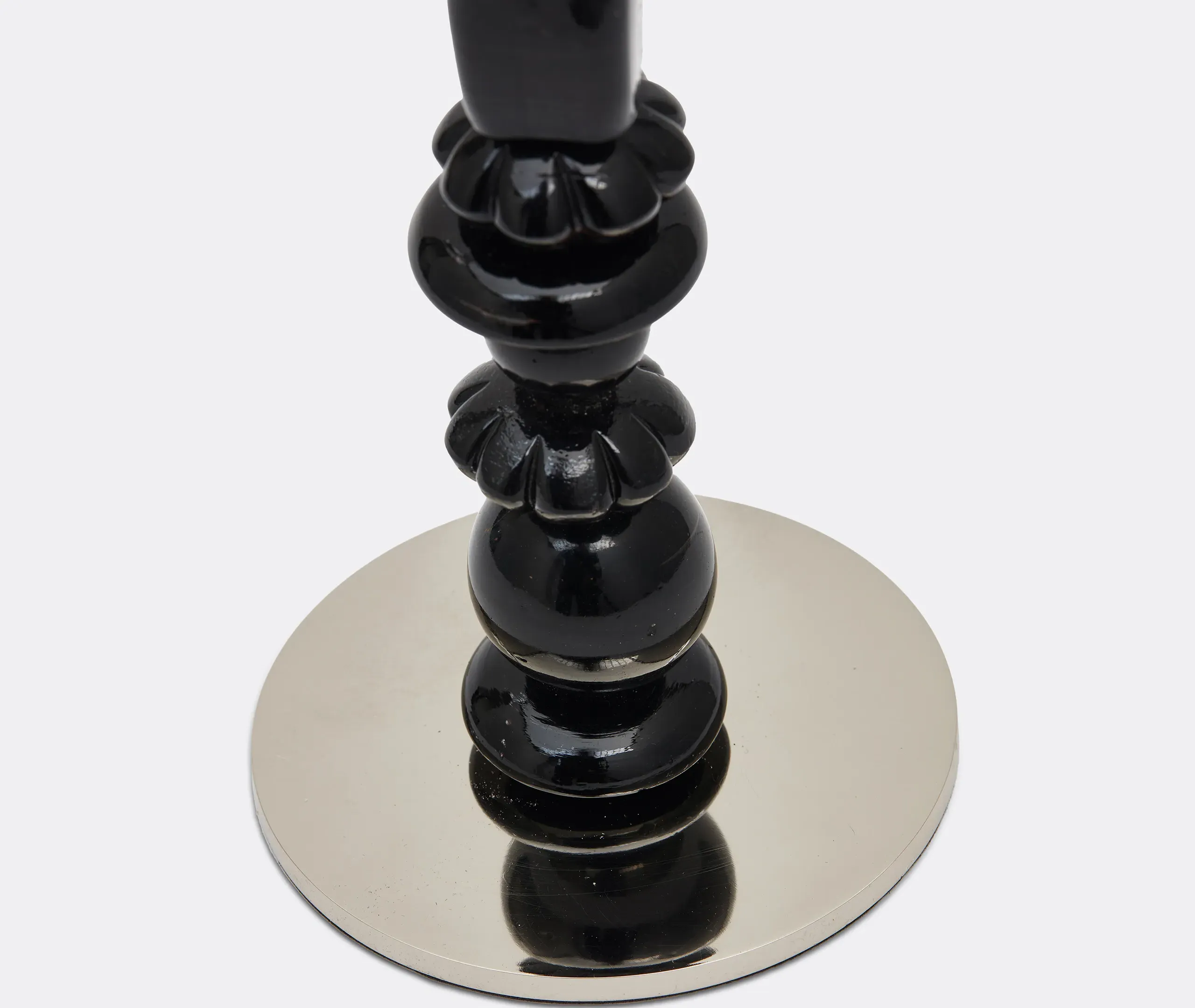 Beads Sculptural Candle Holder - Black