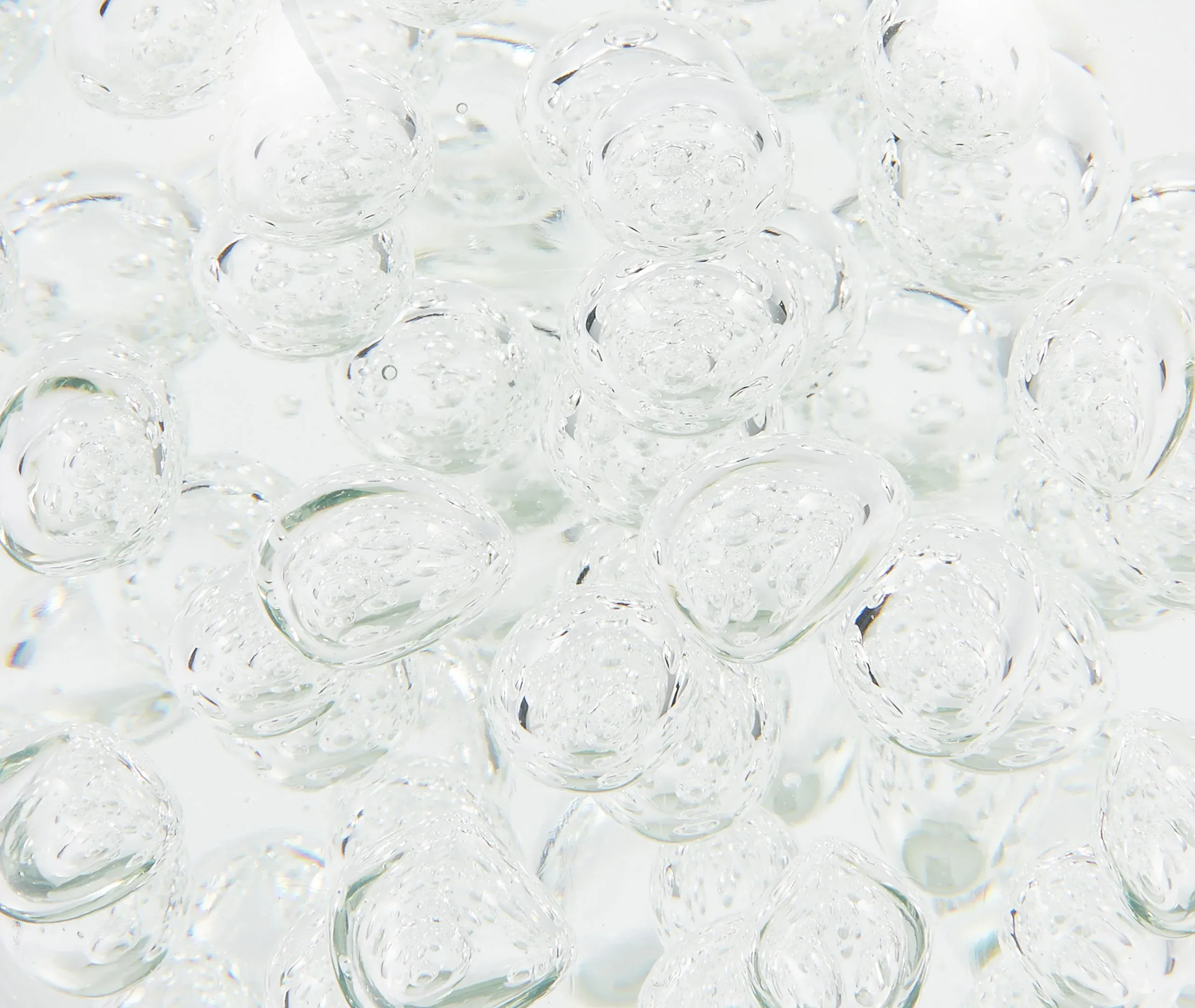 Bubble Large Glass Ball Decorative Object - Clear