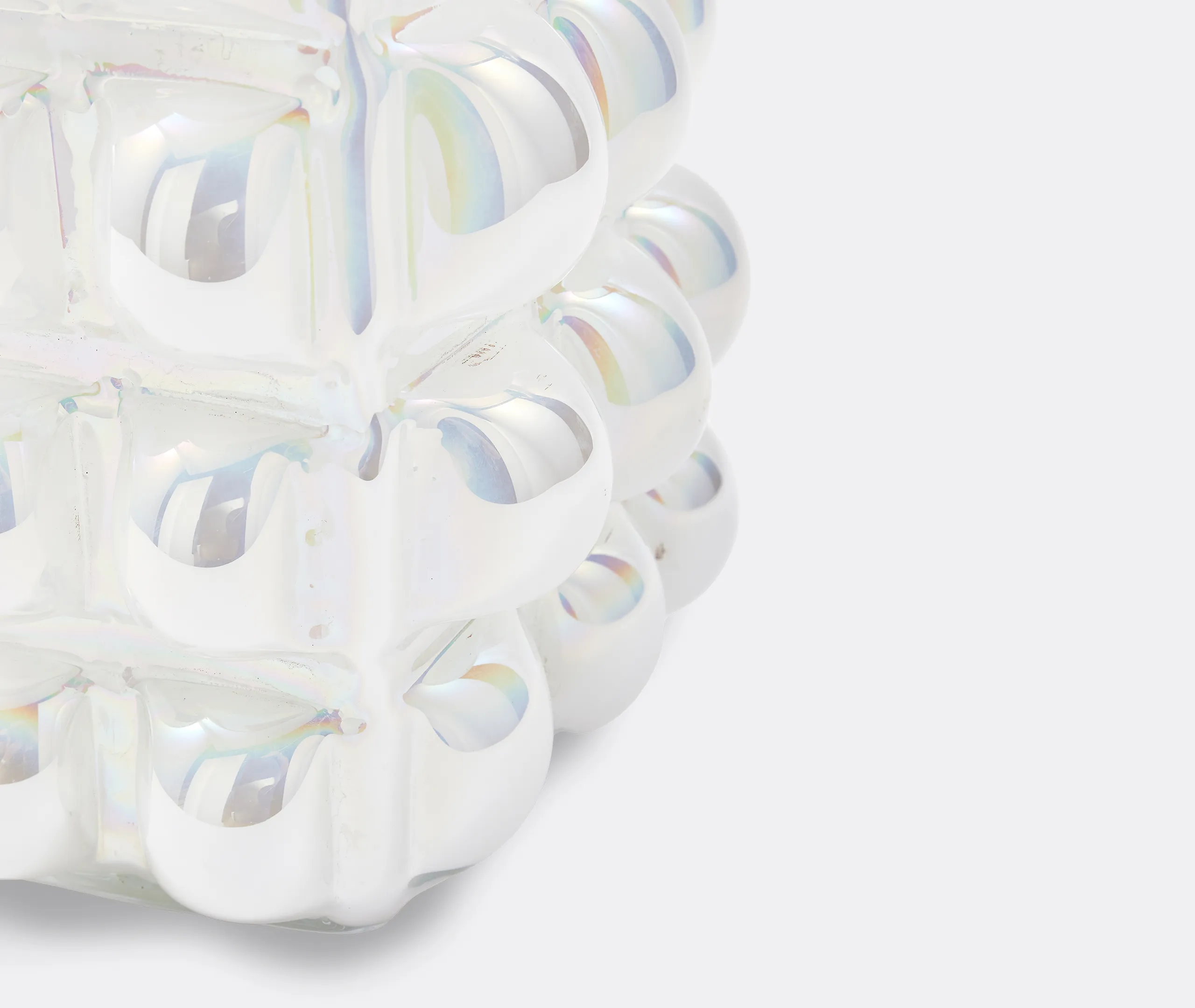 Bubble Vase - White, Glass alternate view