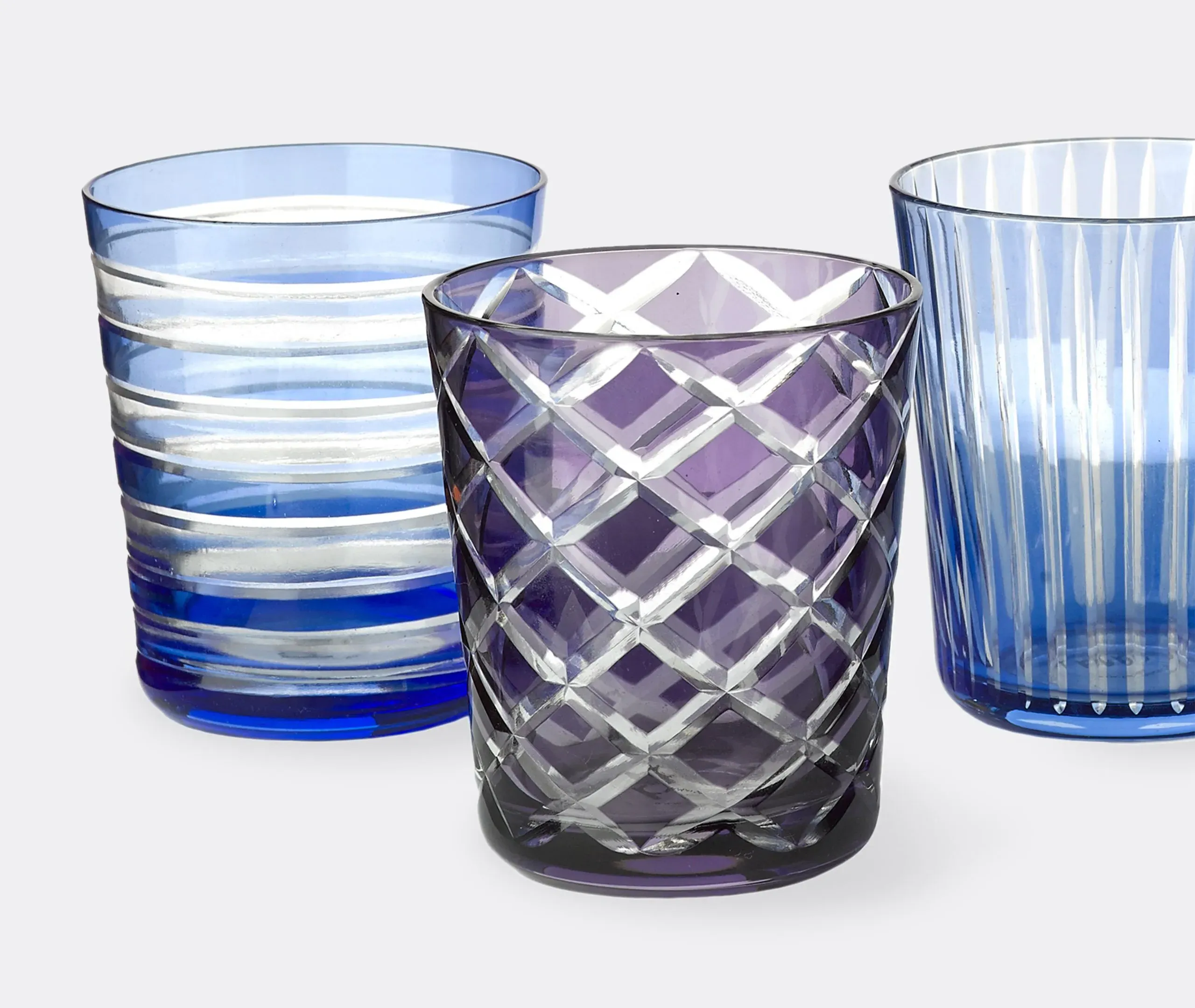 Cobalt Tumblers Set of Six - Multicolor, Glass