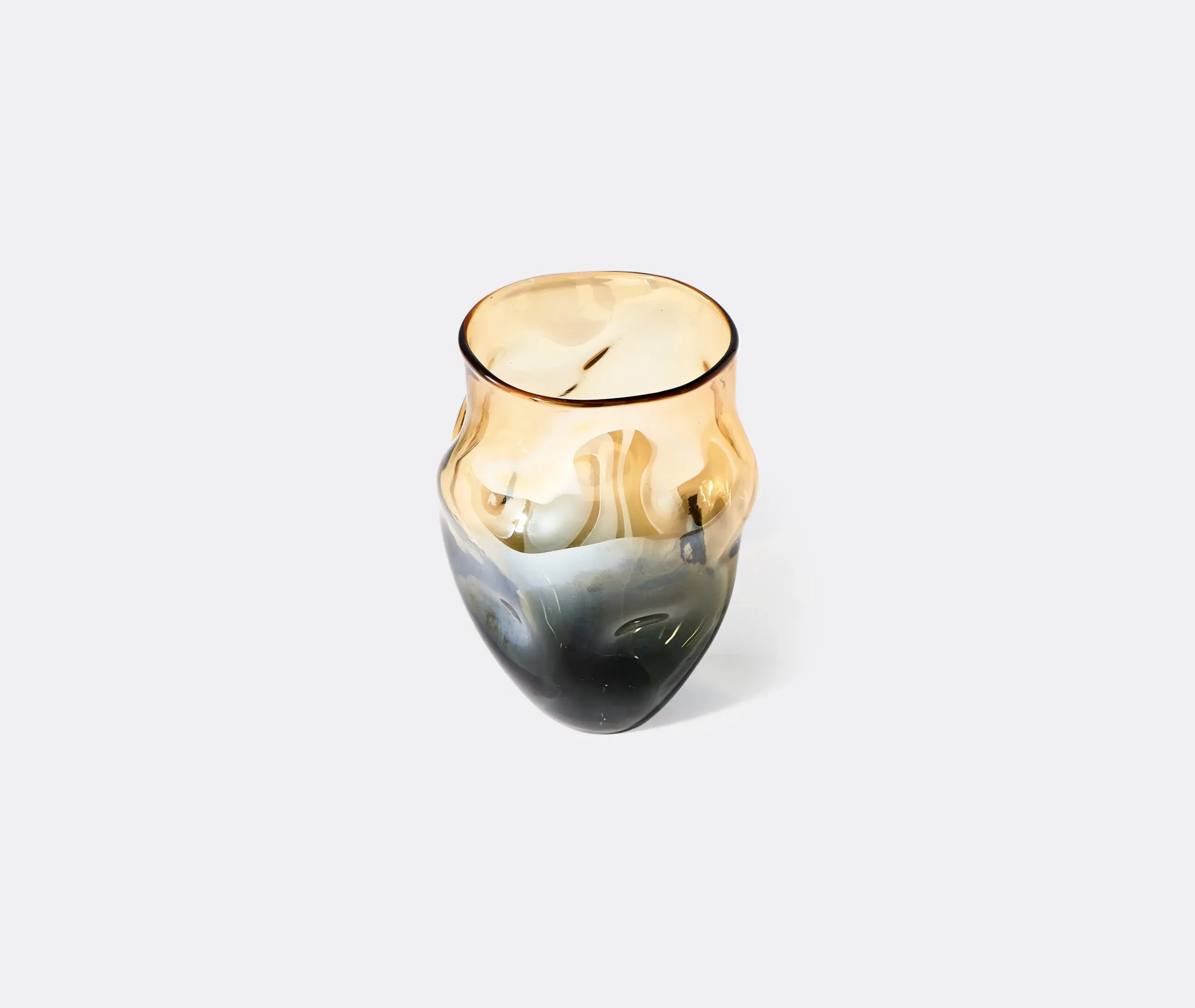 Collision Vase - Amber, Glass
