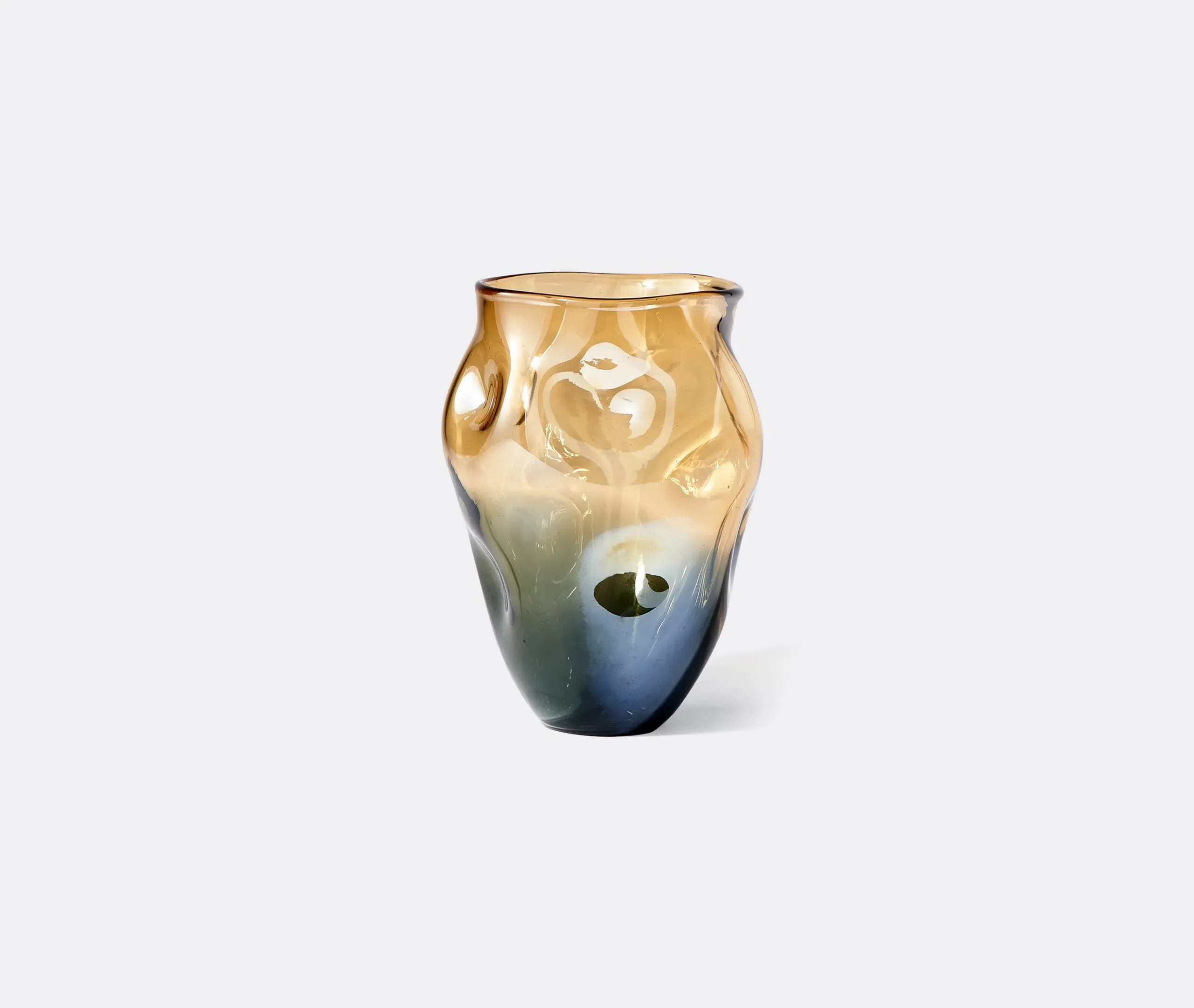 Collision Vase - Amber, Glass