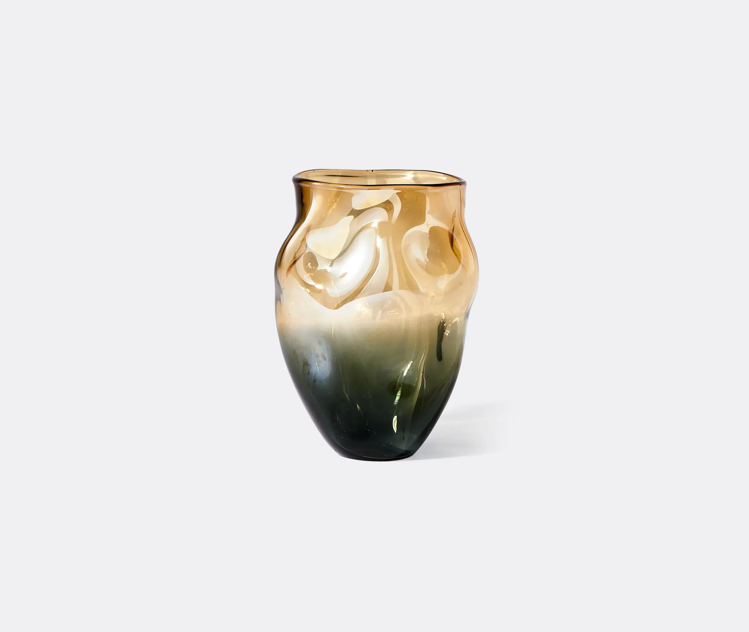 Collision Vase - Amber, Glass image