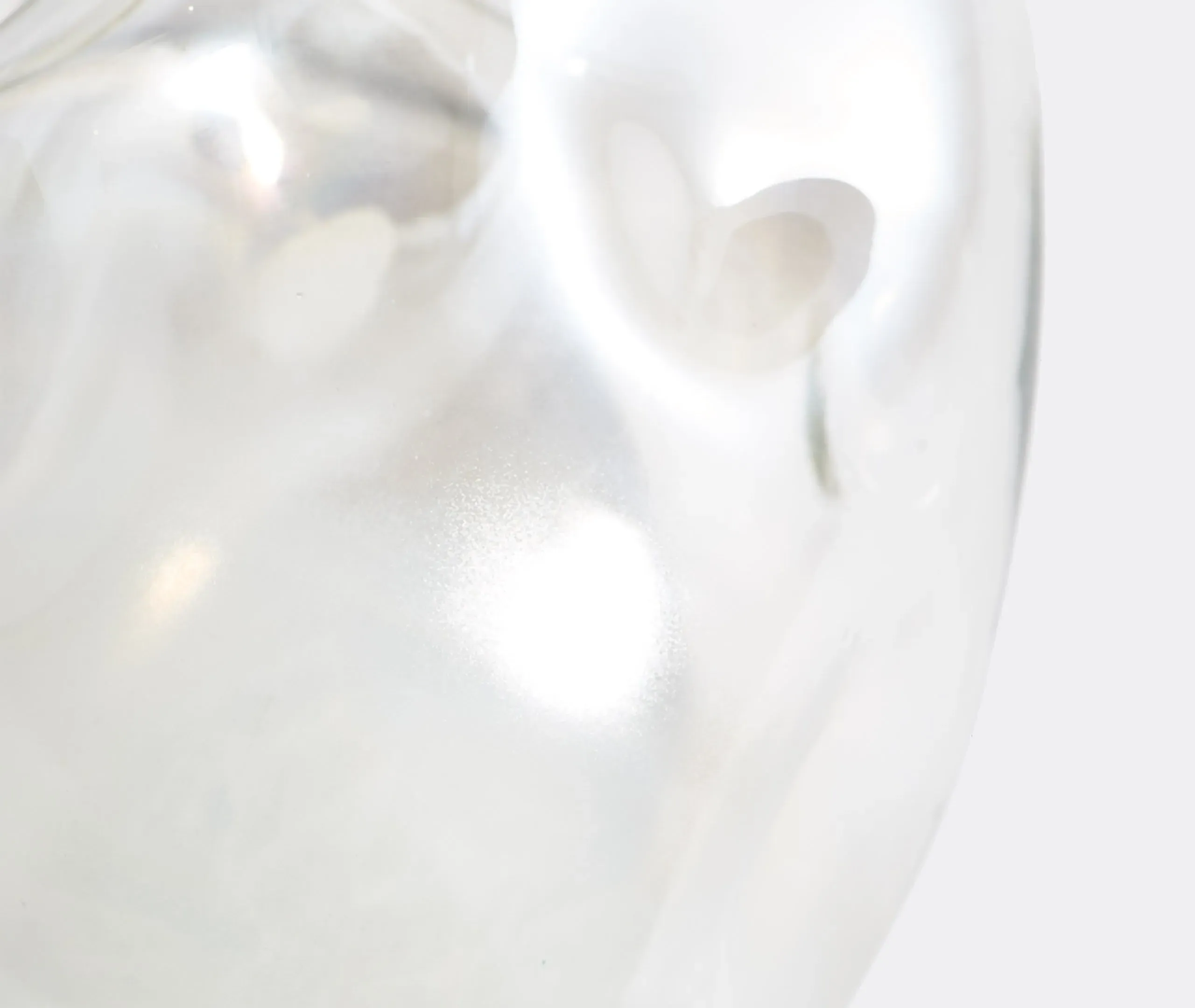 Collision Vase with Pearl Finish - White