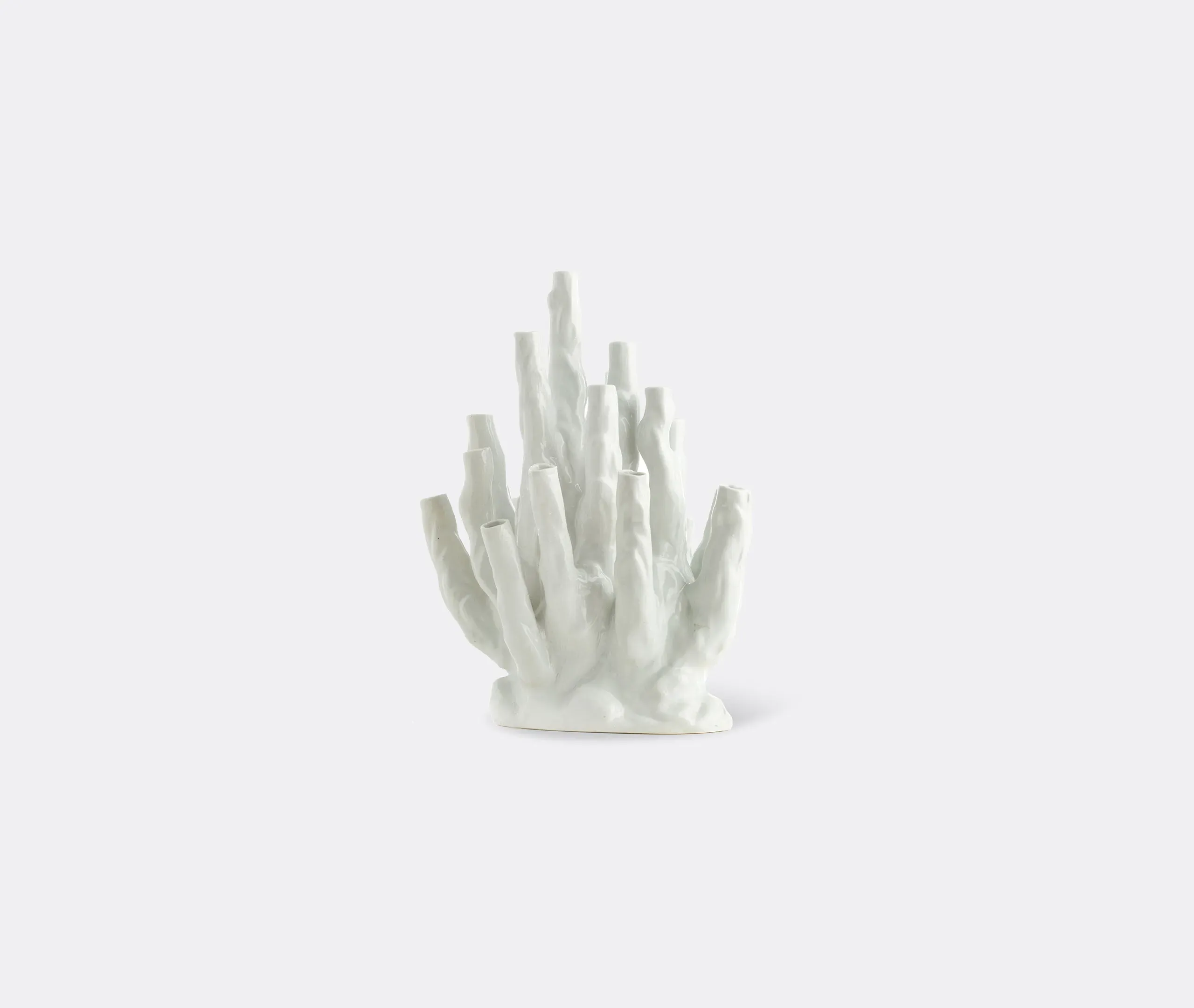 Coral Large Vase - White, Porcelain