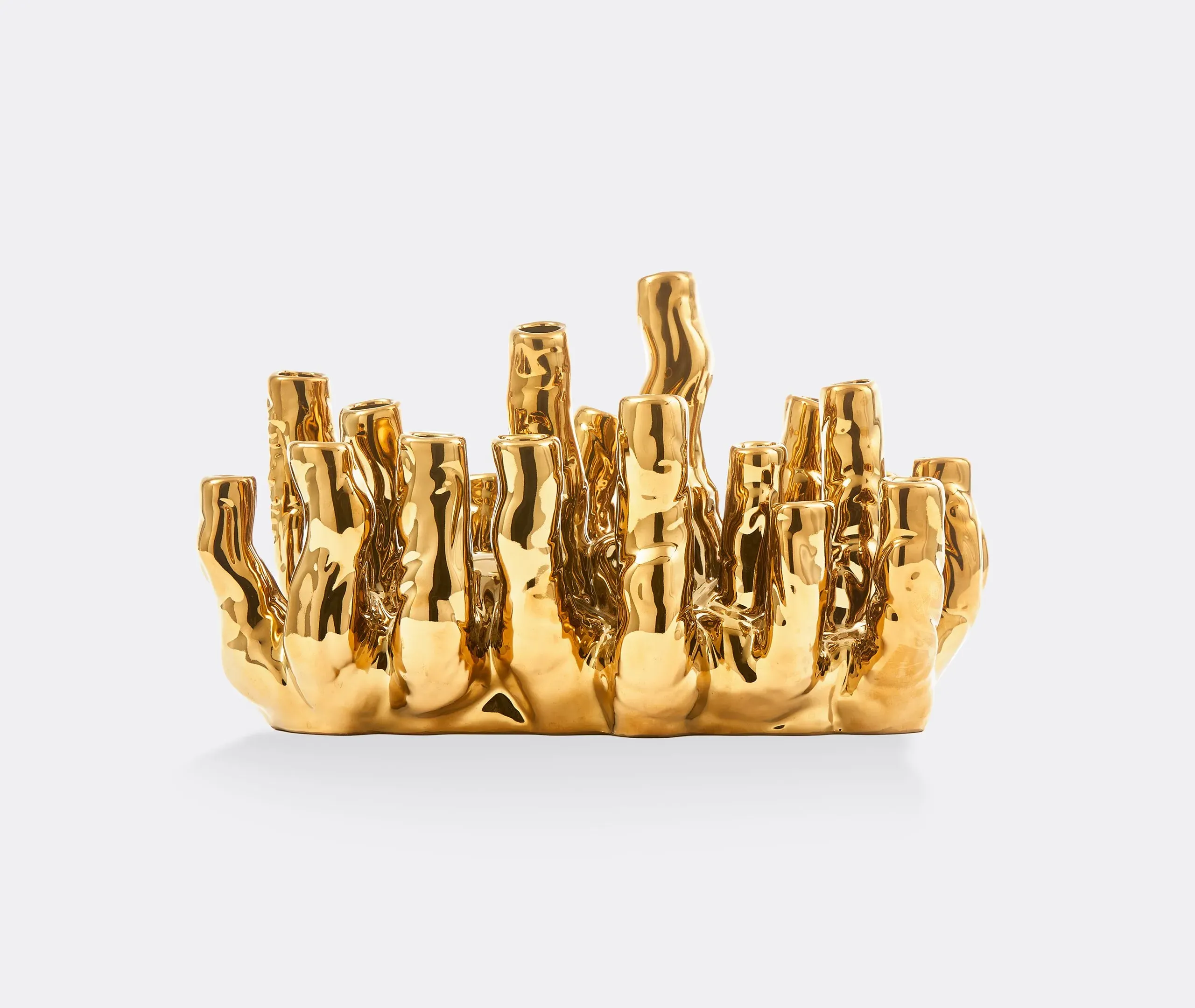 Coral Reef Vase - Gold, Porcelain