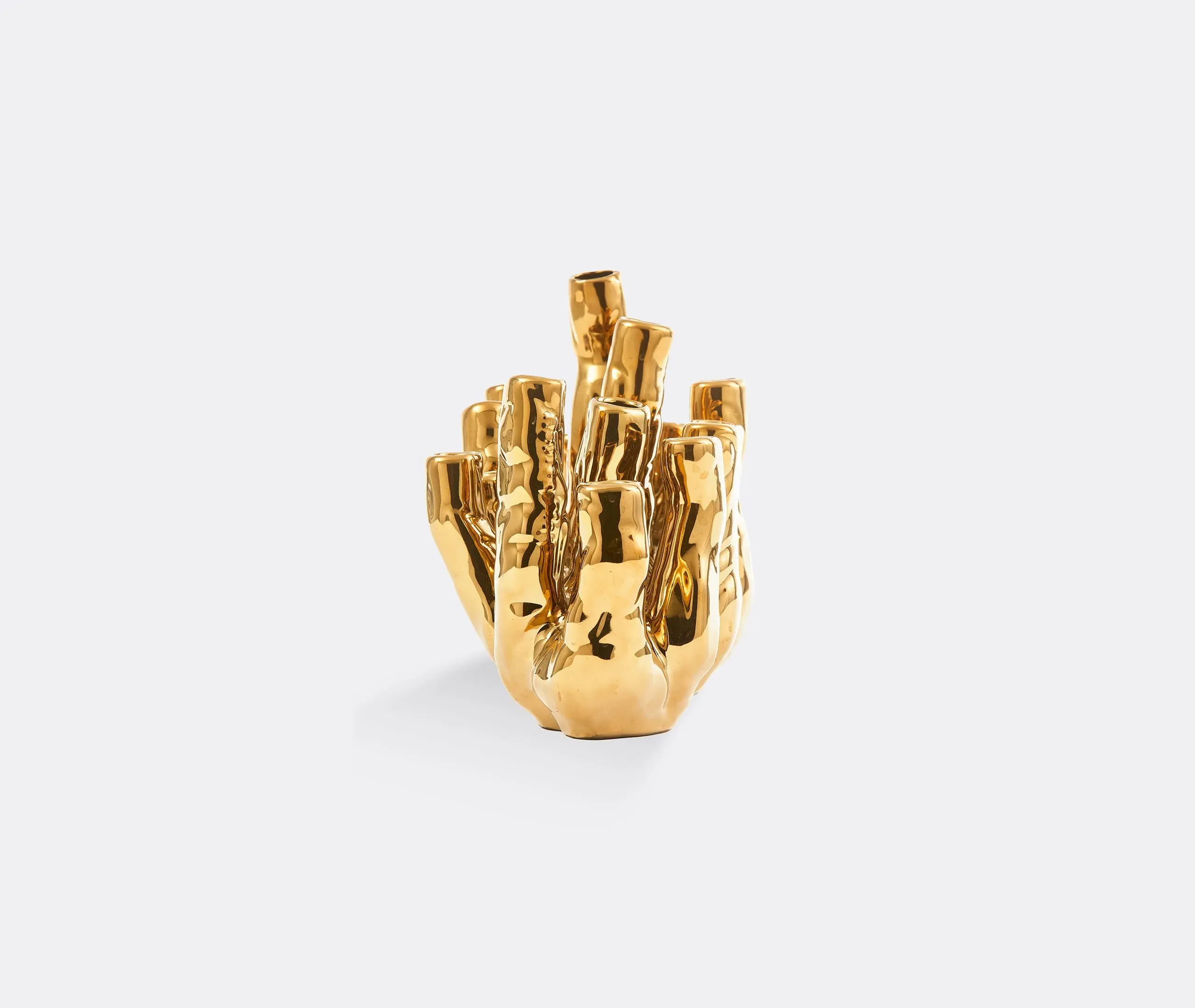 Coral Reef Vase - Gold, Porcelain