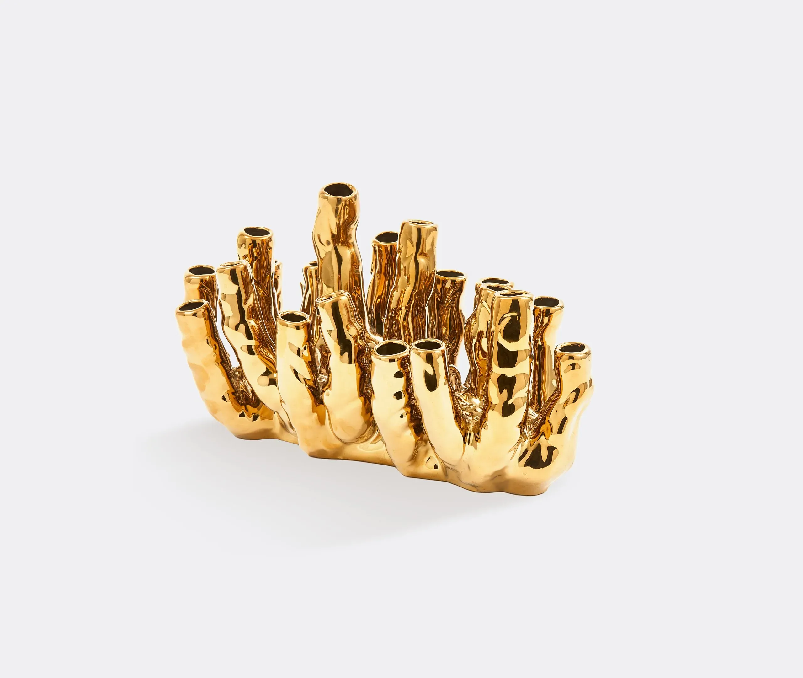 Coral Reef Vase - Gold, Porcelain