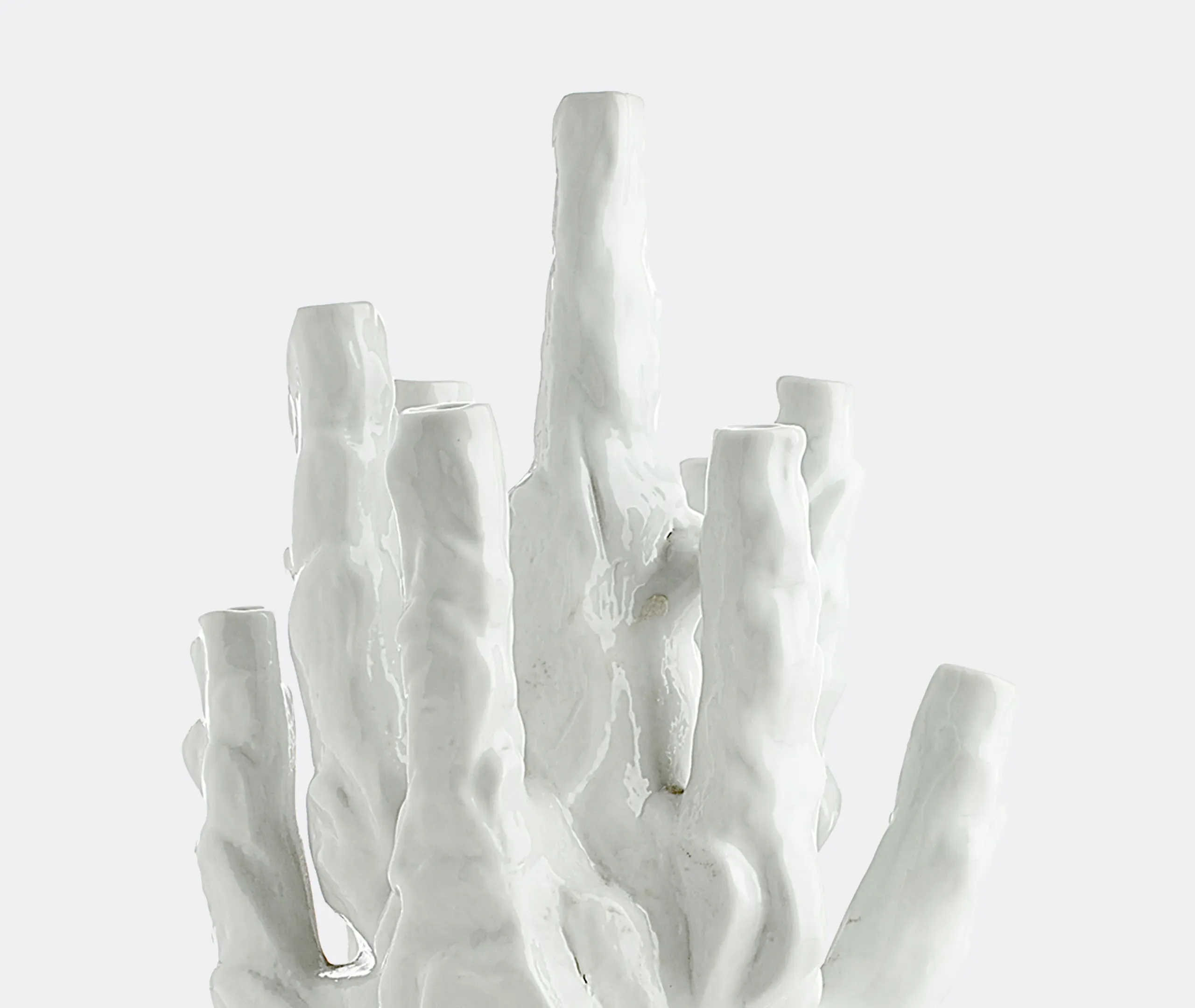 Coral Small Vase - White, Porcelain